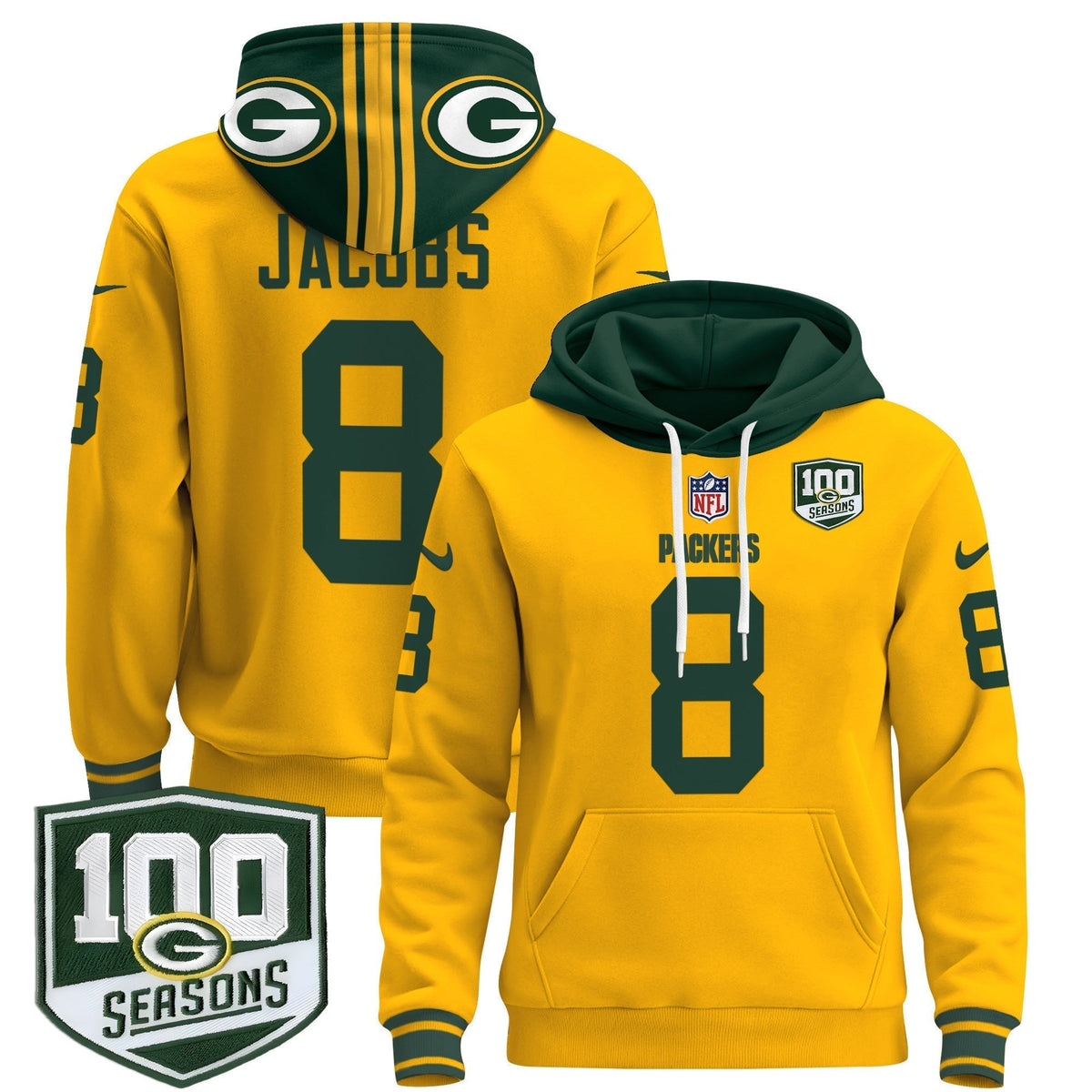 GB Throwback 2024 Pullover Hoodie - Stitched