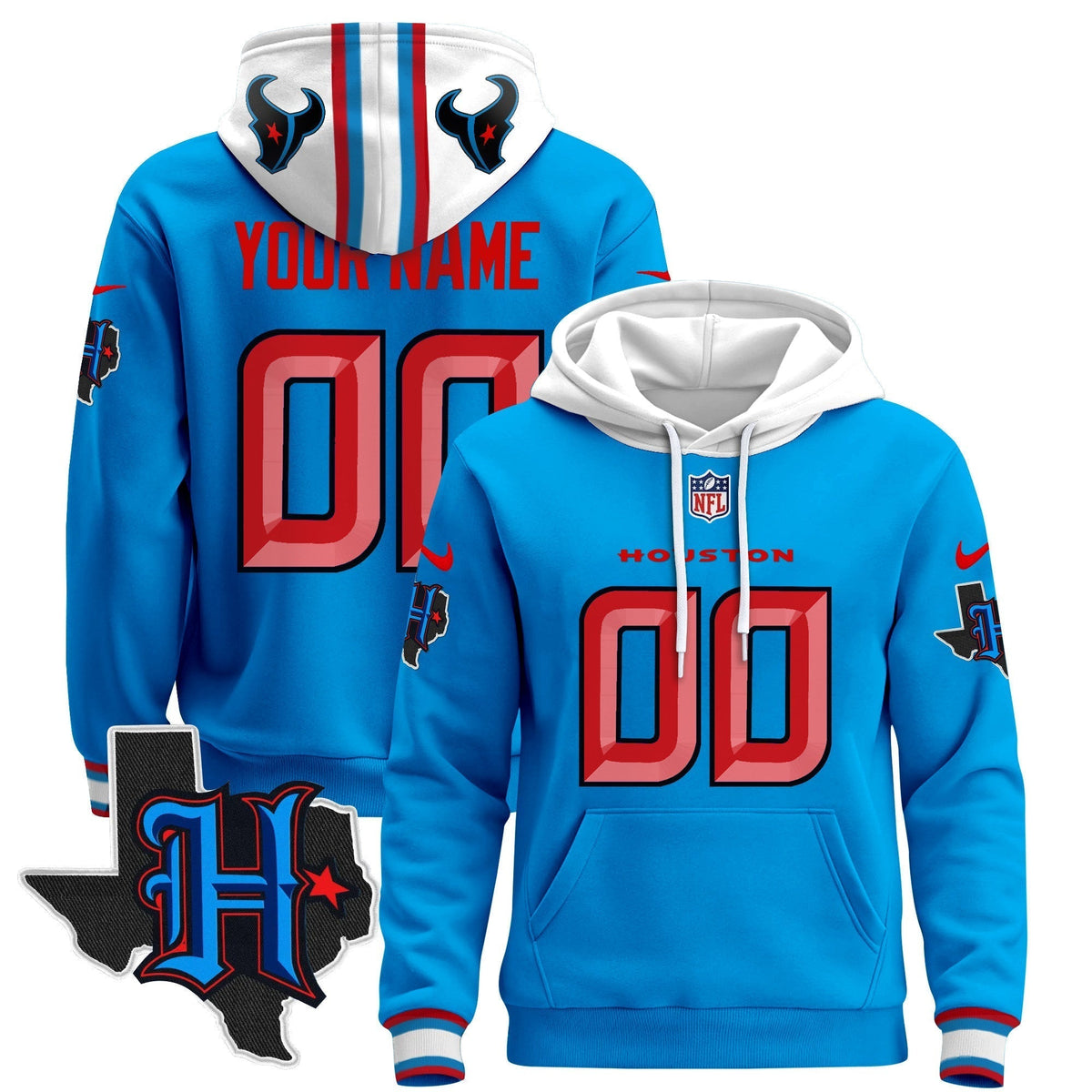 HOU 2024 Custom Pullover Hoodie - Stitched