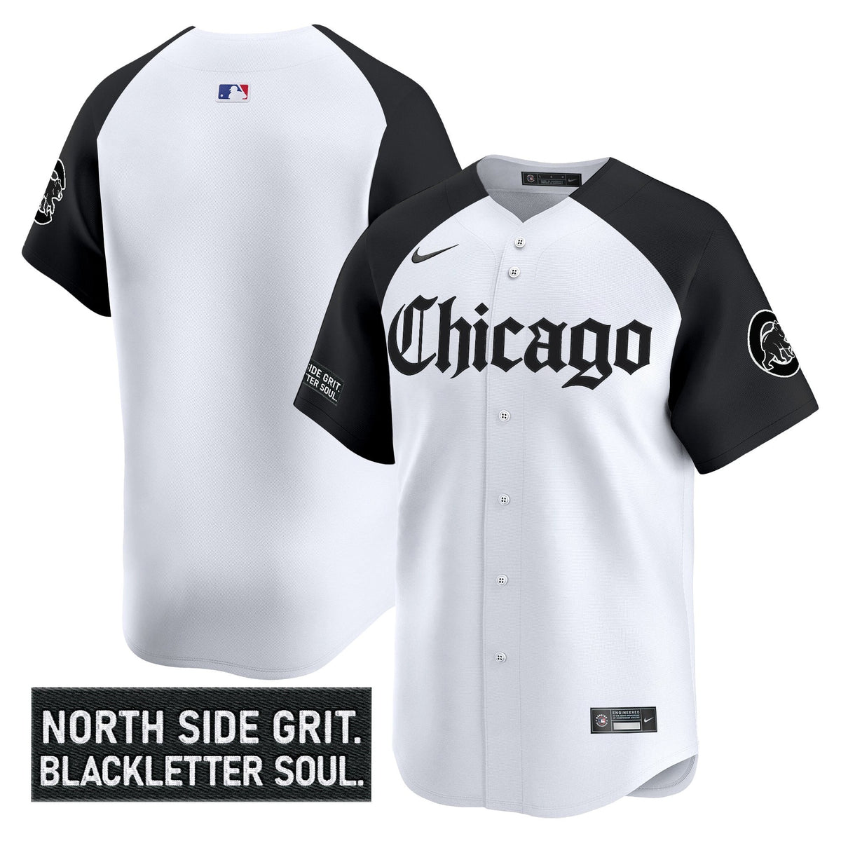 Men's Chicago Cubs 'Gothic North Side Edition' Vapor Premier Limited Jersey V2 - All Stitched
