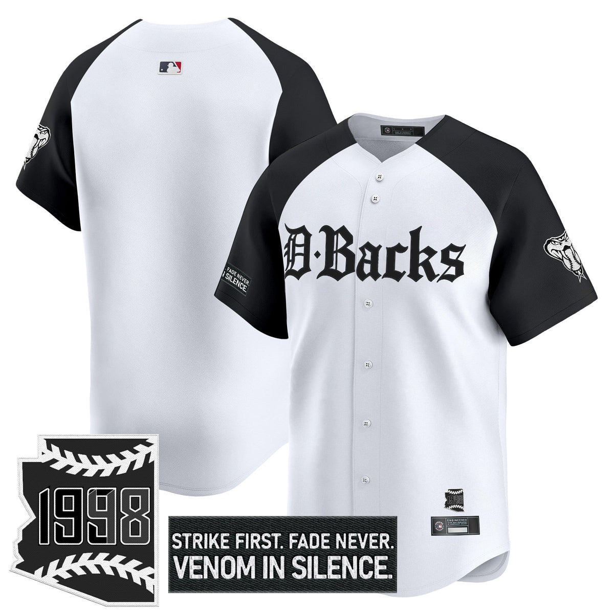 Men's Arizona Diamondbacks 'Gothic Desert Fang Edition' Vapor Premier Limited Jersey V2 - All Stitched