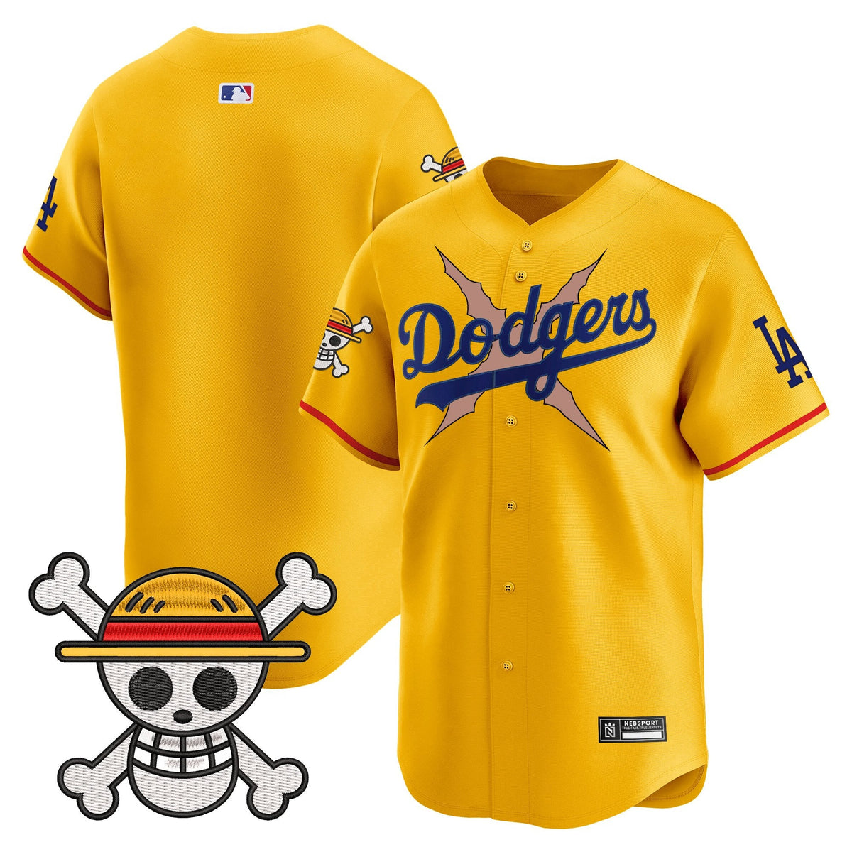 Men's Los Angeles Dodgers x One Piece Vapor Premier Limited Jersey - Stitched