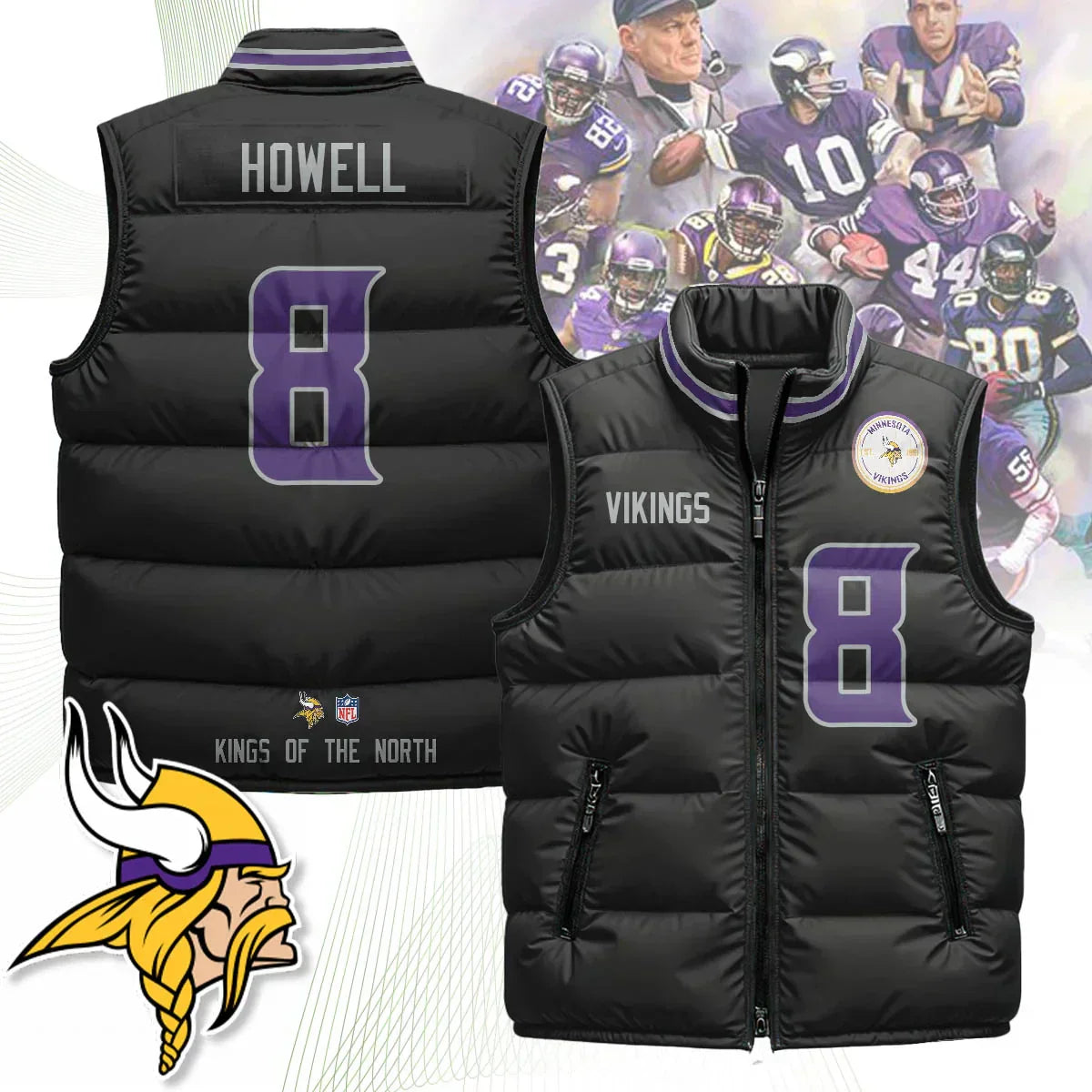 Minnesota Vikings Unisex Puffer Vest