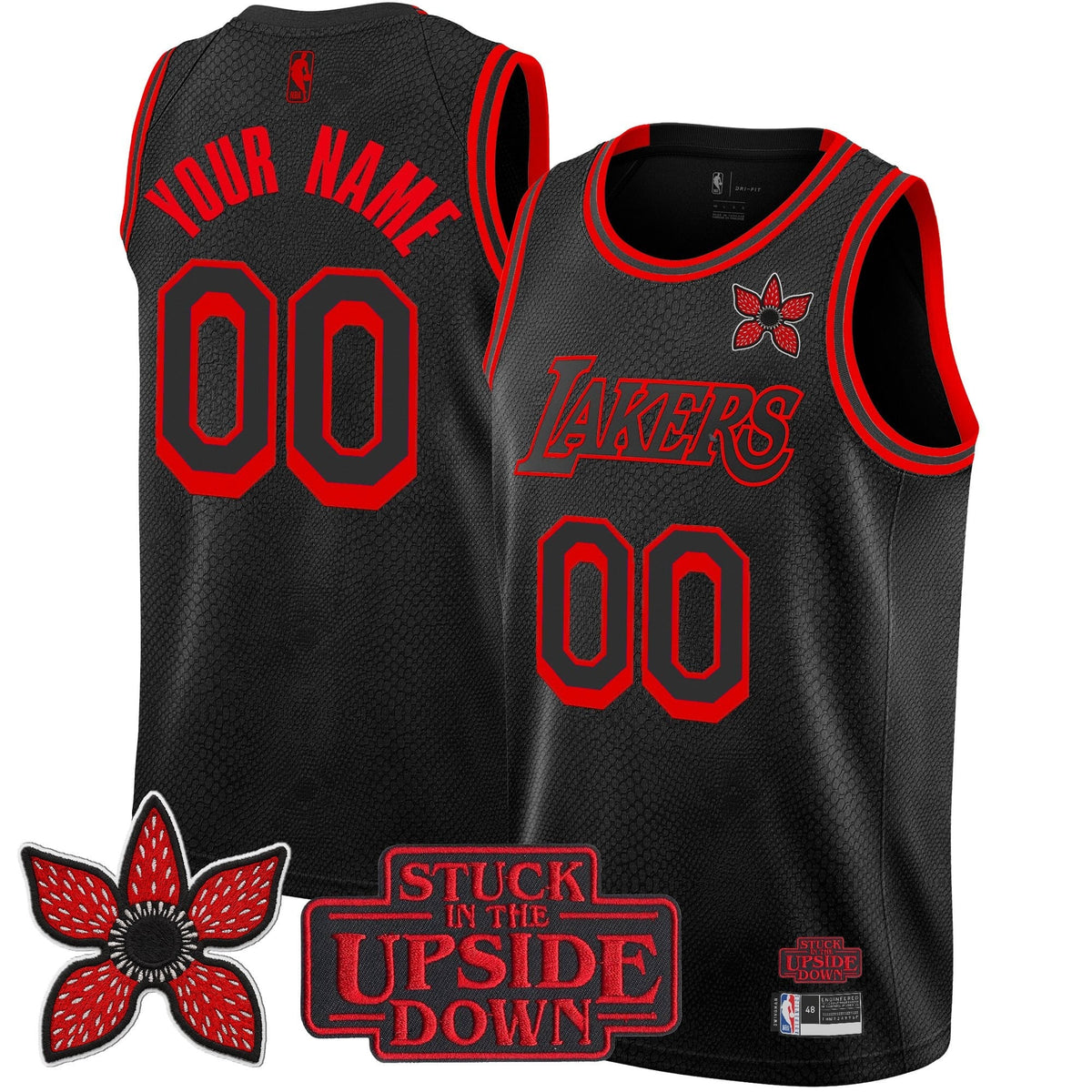 Los Angeles Lakers 'Stranger Things Edition' Swingman Custom Jersey - All Stitched