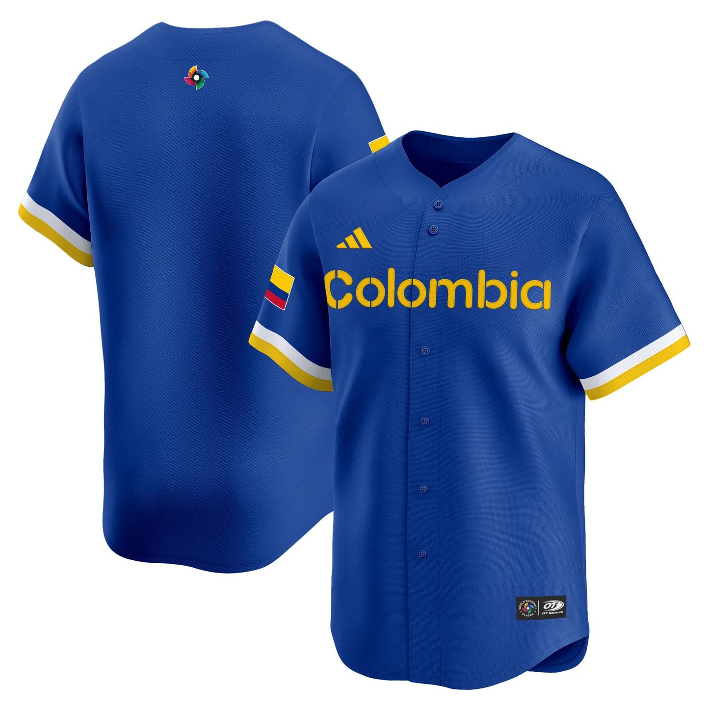 Men's Team Colombia 2026 World Baseball Classic Vapor Premier Jersey - All Stitched