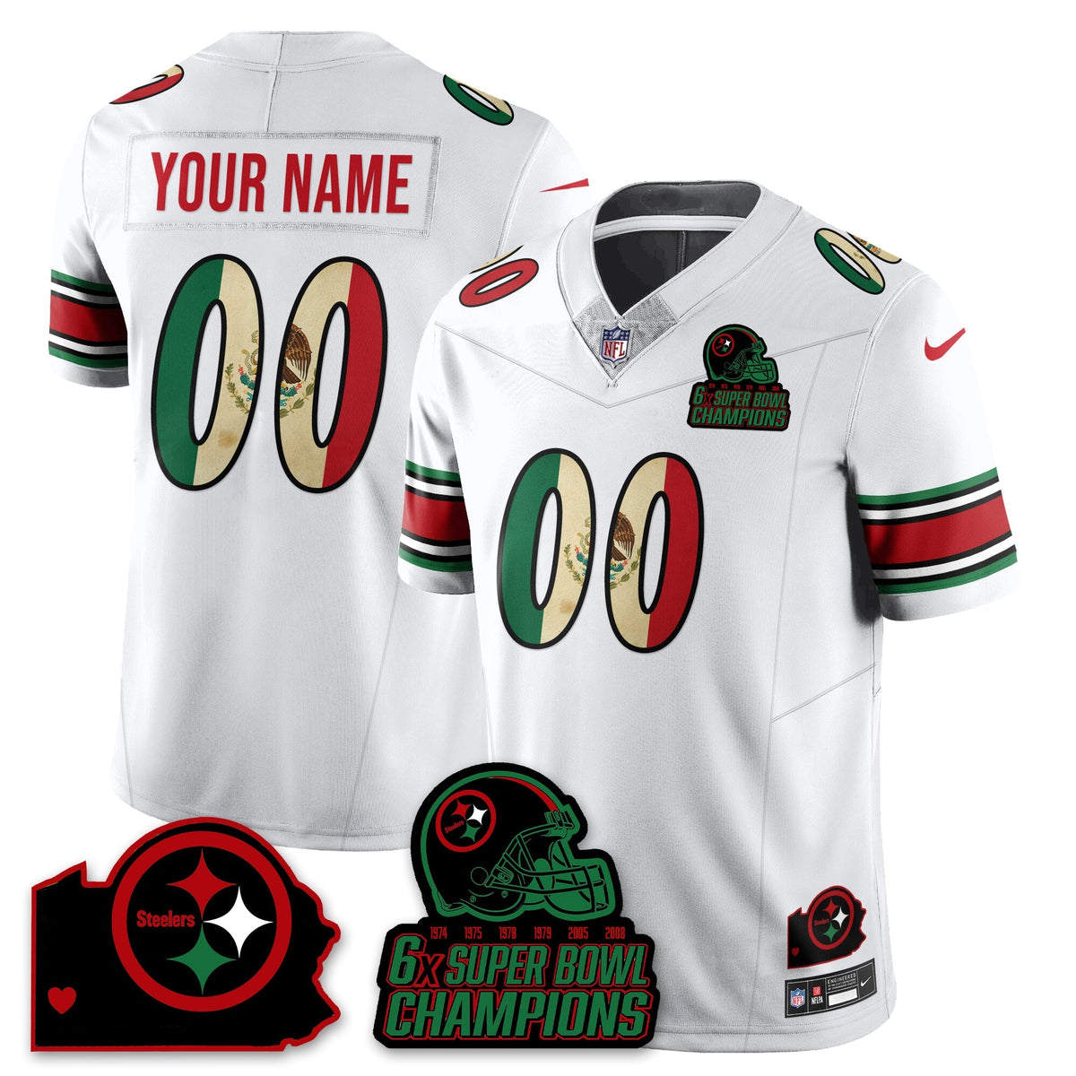 PIT 6-Time Champions Mexico Vapor Limited Jersey - Stitched