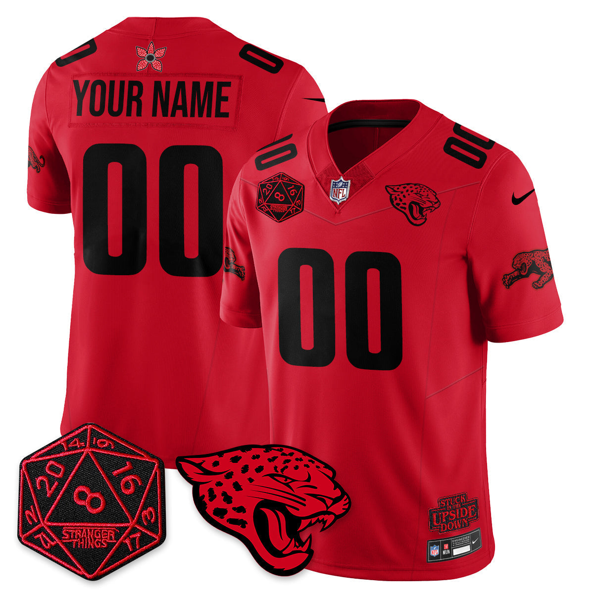 DET 'Stranger Things Edition' Vapor Limited Jersey - Stitched