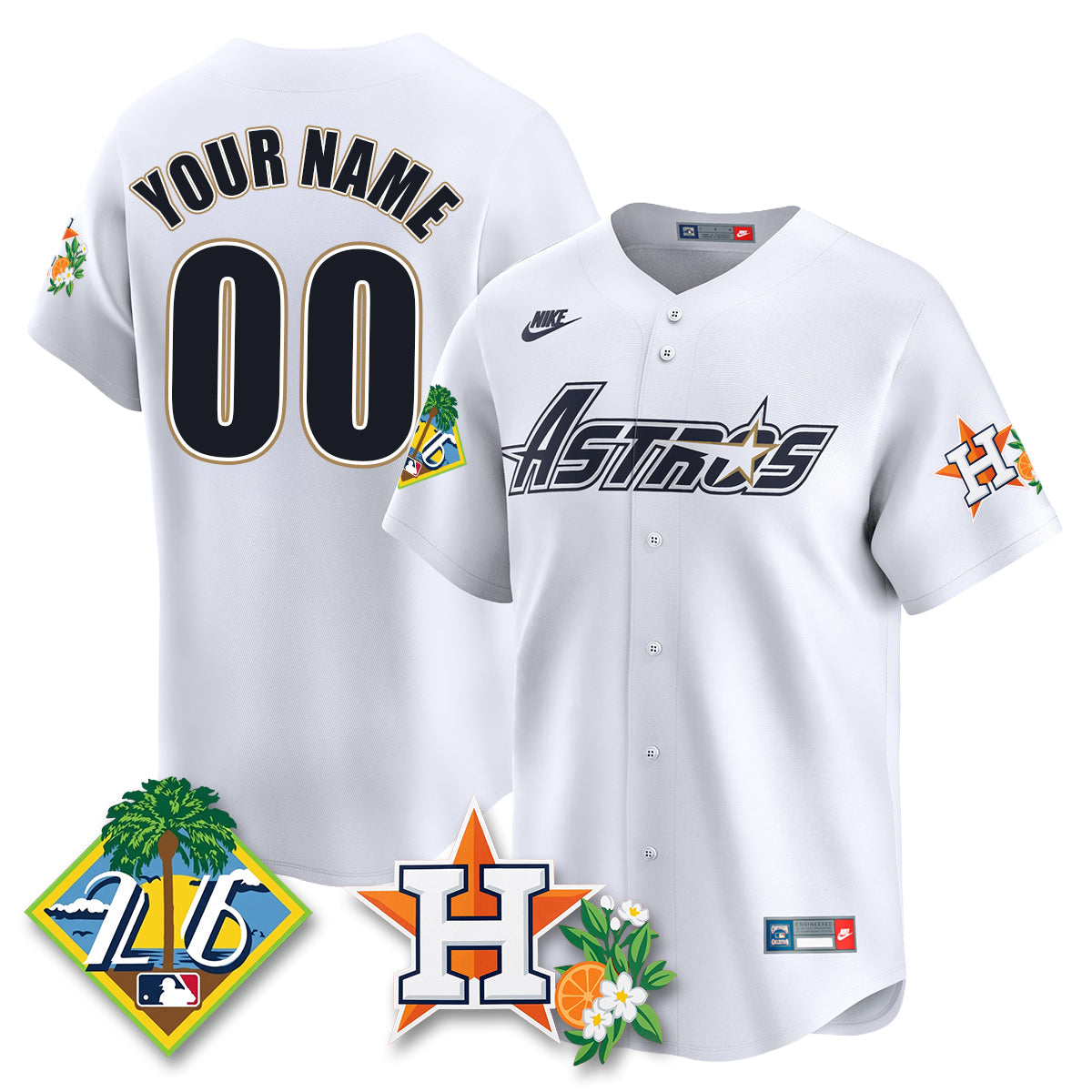 HOU 2026 Spring Training Vapor Limited Custom Jersey - Stitched