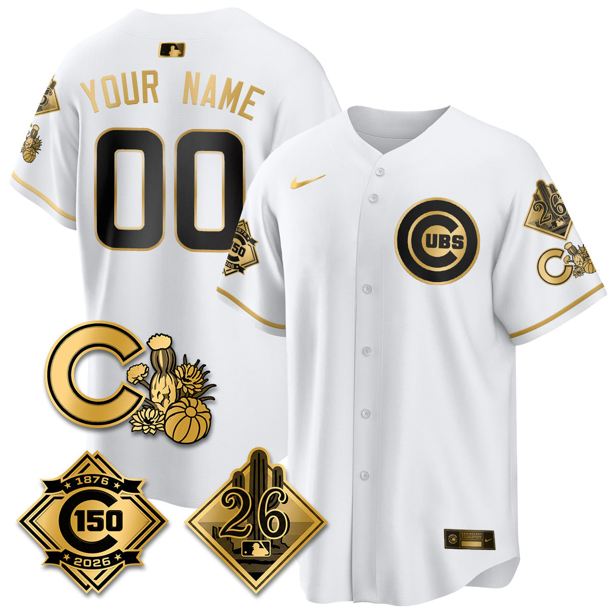 CHC 2026 Spring Training Vapor Limited Jersey - 150th Anniversary Patch - Stitched