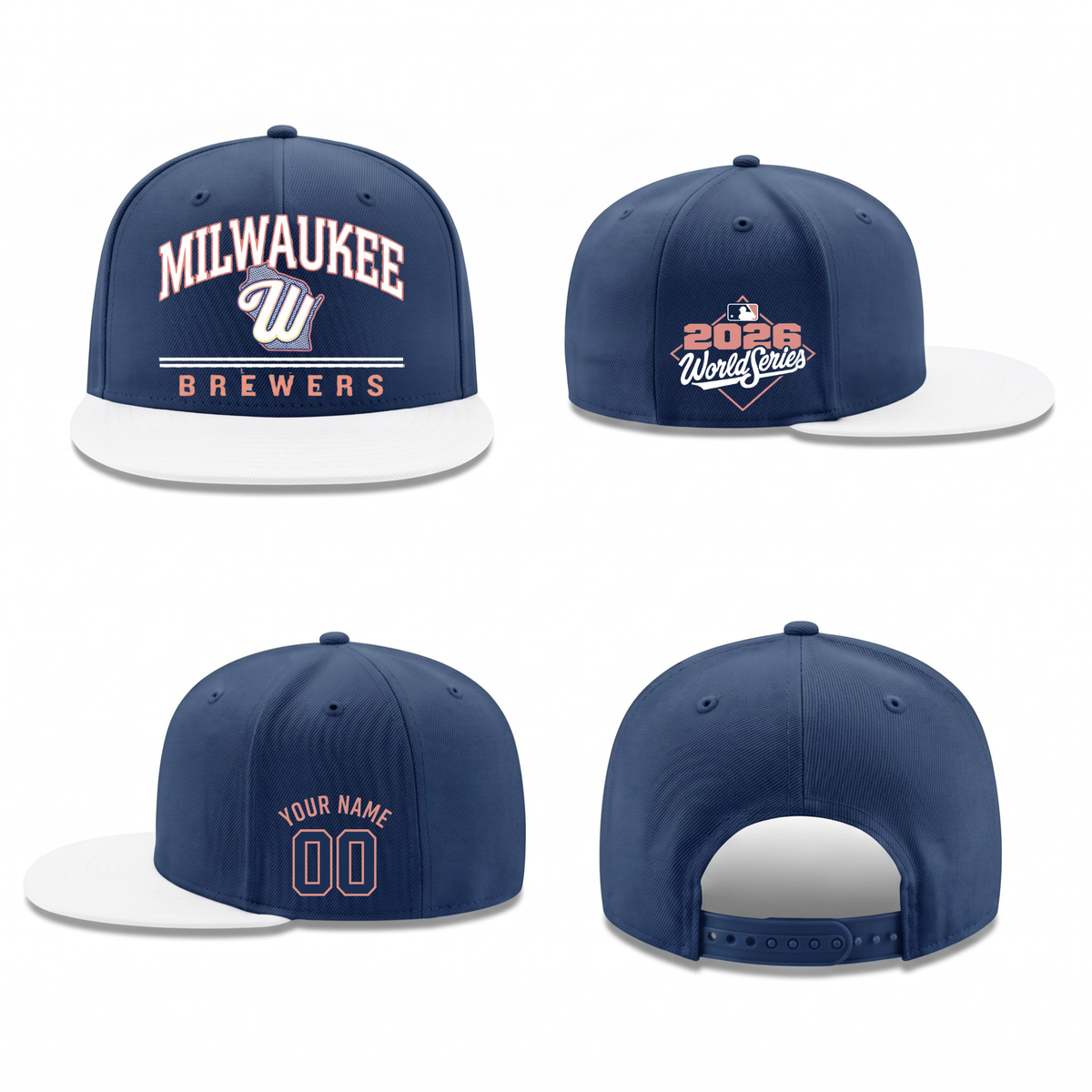 MIL Wisconsin Personalized Snapback Cap - Printed