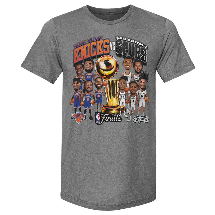 San Antonio Spurs NBA Finals 2026 Spurs Vs. Knicks Printed T-Shirt
