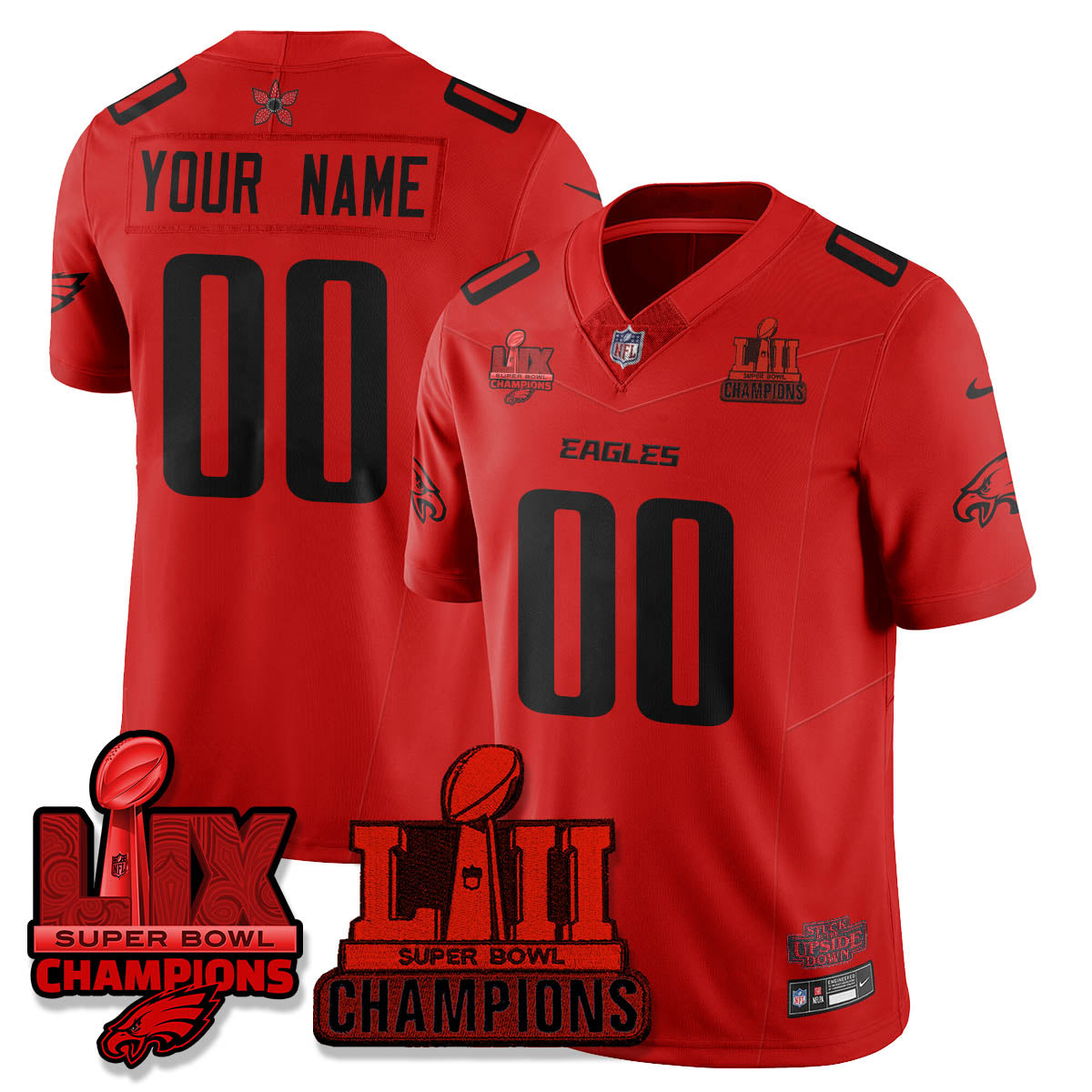 Custom PHI Stranger Things Vapor Limited Jersey - Stitched