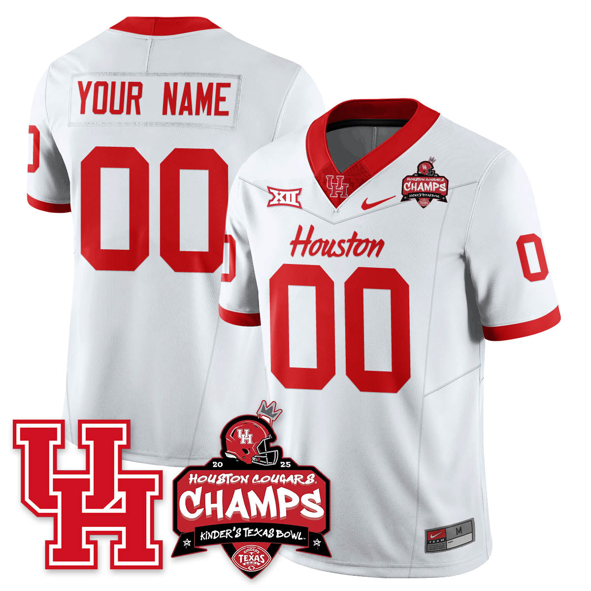 HCG Football 2025 Kinder's Texas Bowl Champions Jersey - Stitched