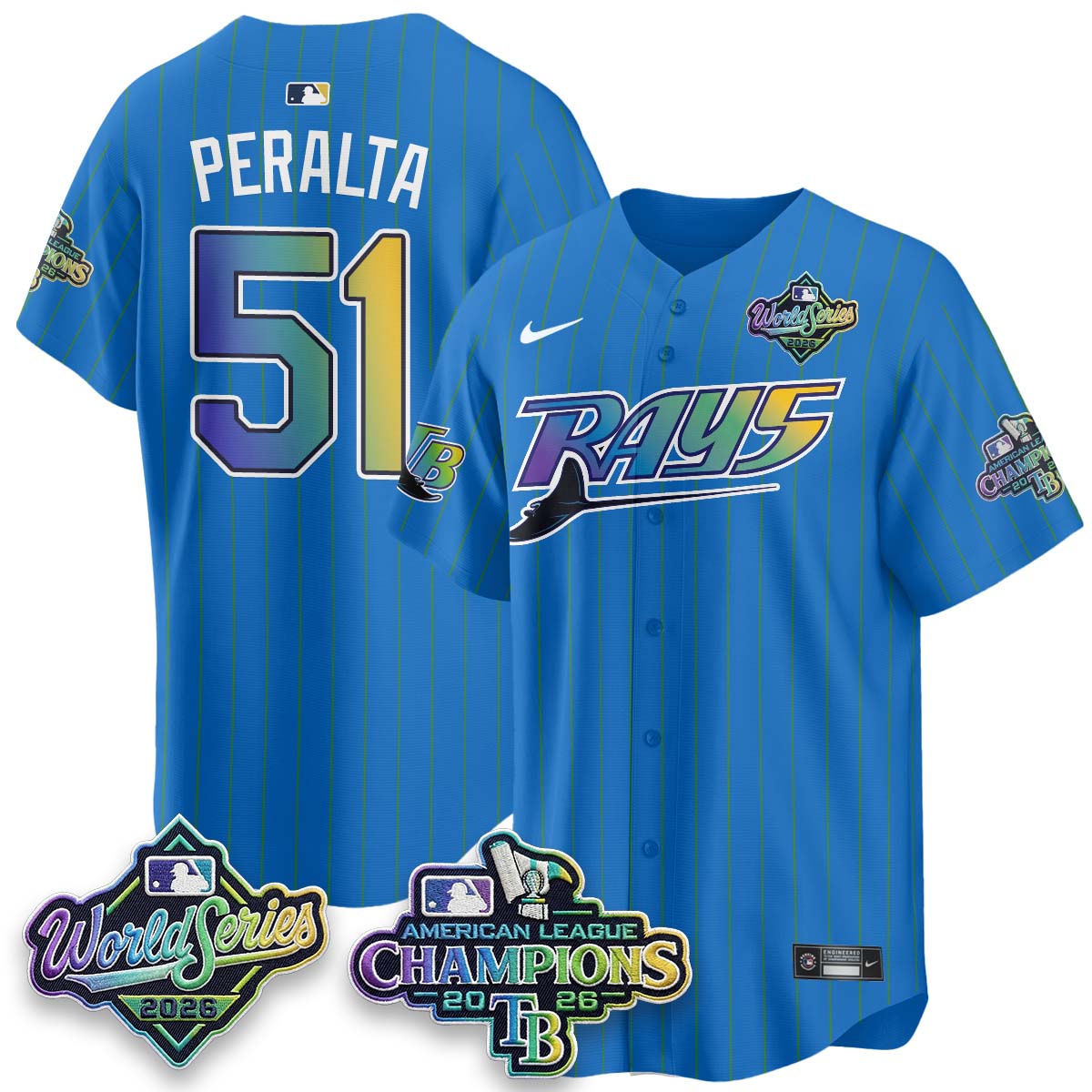 Tampa Bay Rays 2026 AL Champions Limited Vapor Jersey - Stitched-NQD