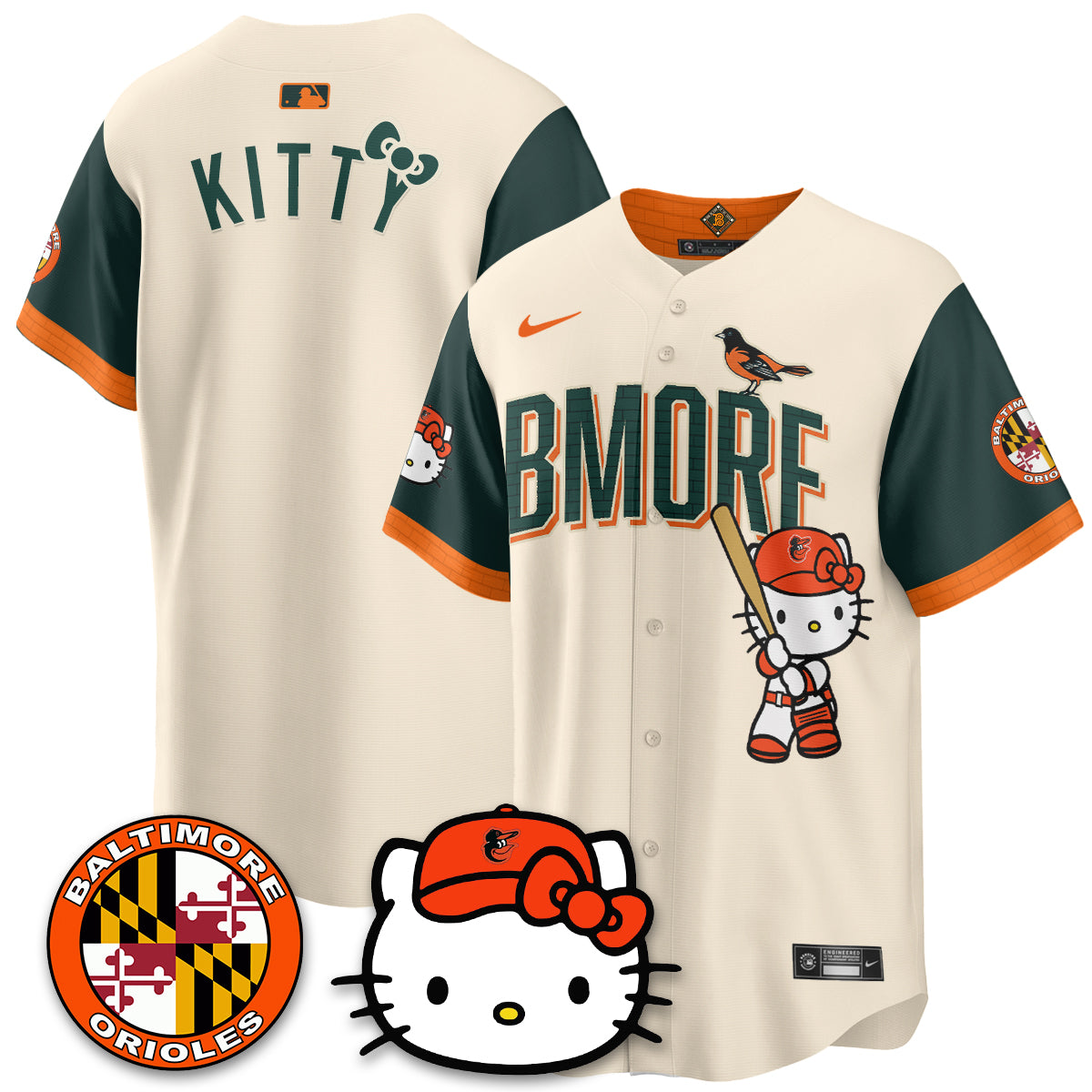 Baltimore Orioles x Meow Kitty Vapor Premier Limited Jersey - Stitched
