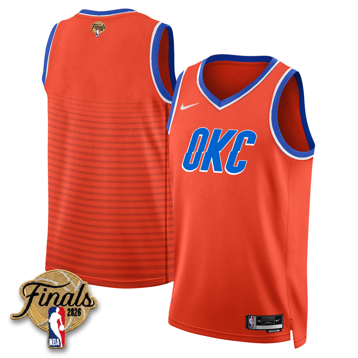 Oklahoma City Thunder 2026 NBA Western Conference Champions Vapor Jersey V2- Stitched