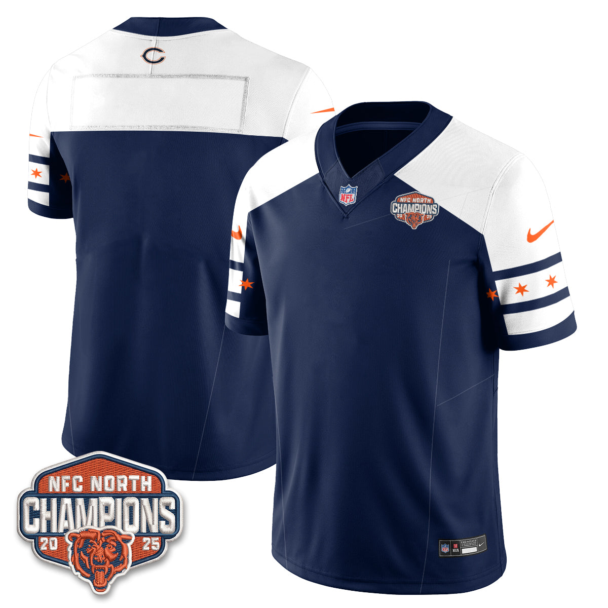 Chicago Bears Fangear Edition Vapor Jersey - Stitched