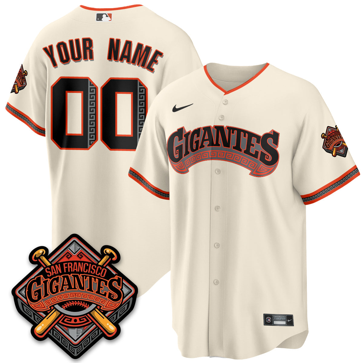 SF GIGANTES Vapor Limited Custom Jersey - Stitched