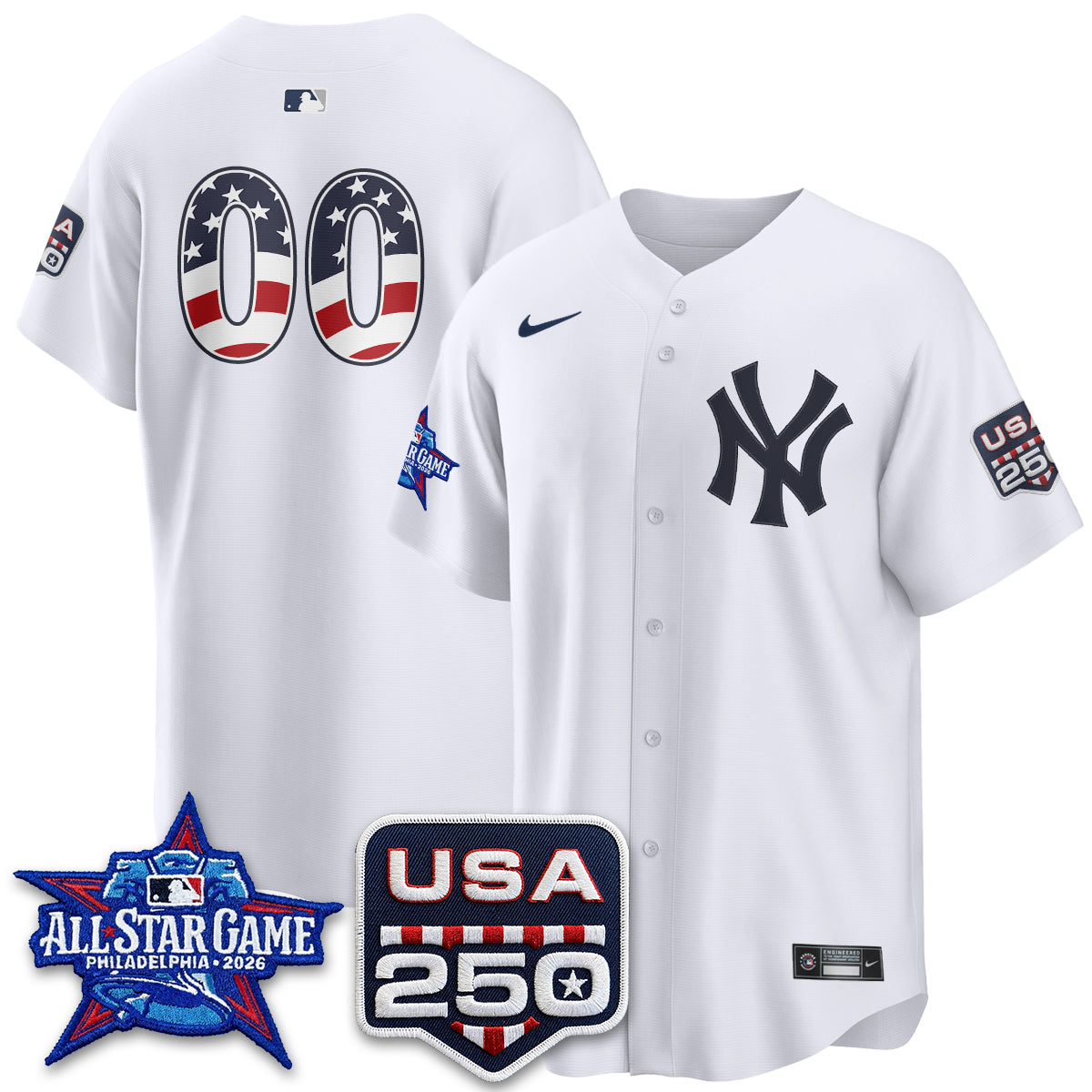 New York Yankees 2026 All Star Edition Vapor Custom Jersey - Stitched
