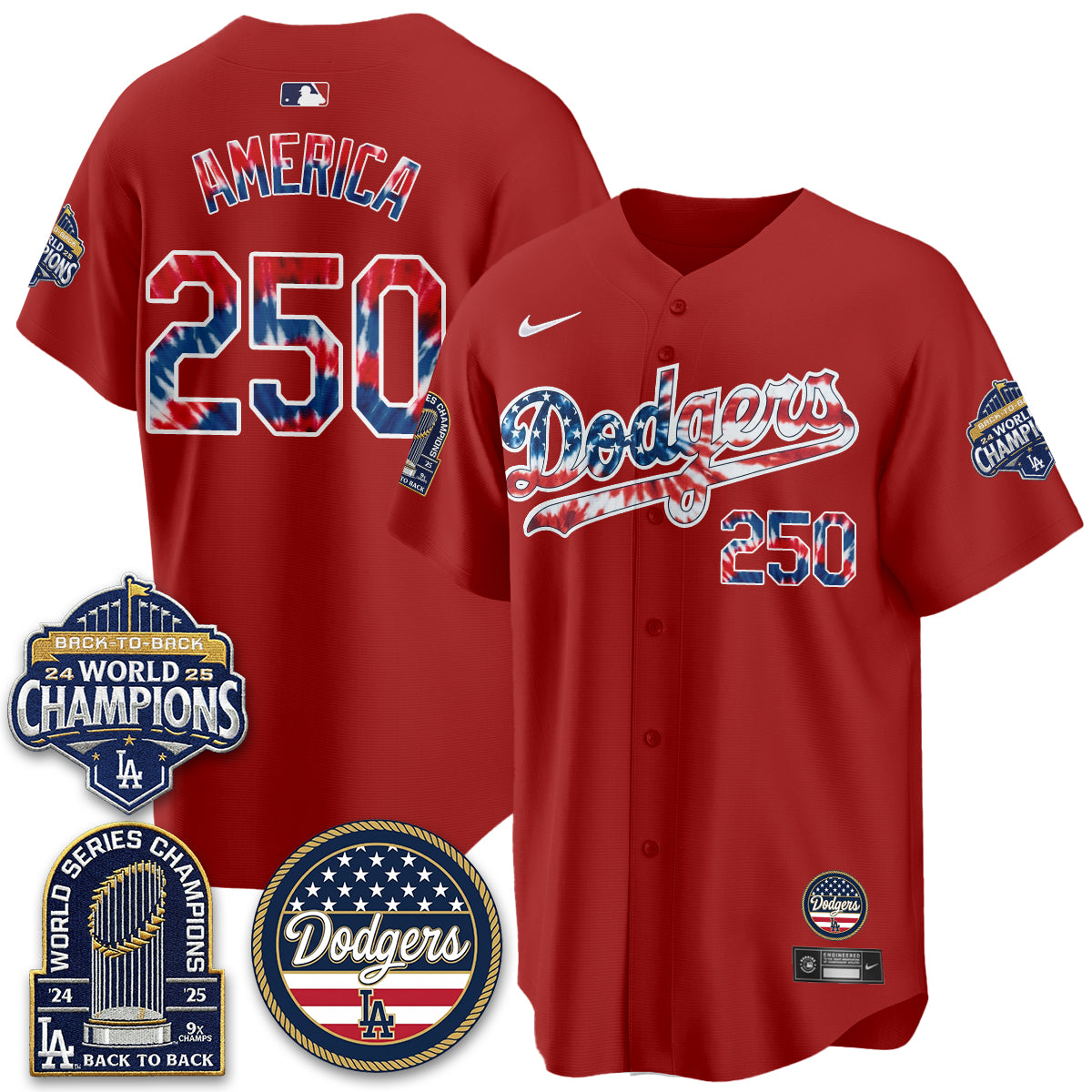 Los Angeles Dodgers Americana 2026 Vapor Limited Jersey - Stitched
