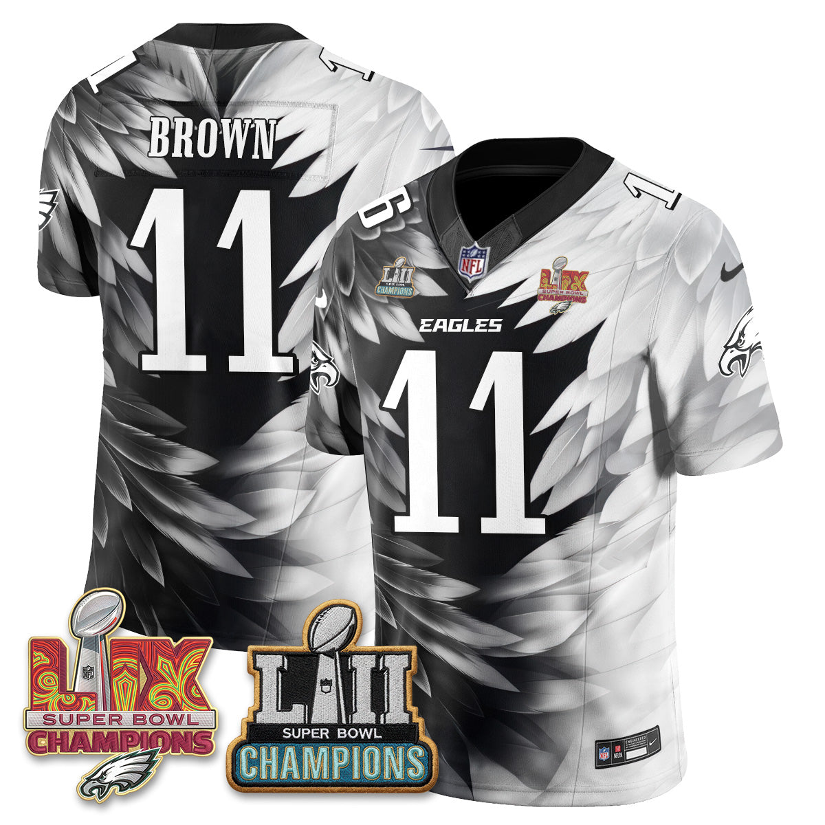Philadelphia Eagles Fangear Edition Vapor Jersey - Stitched