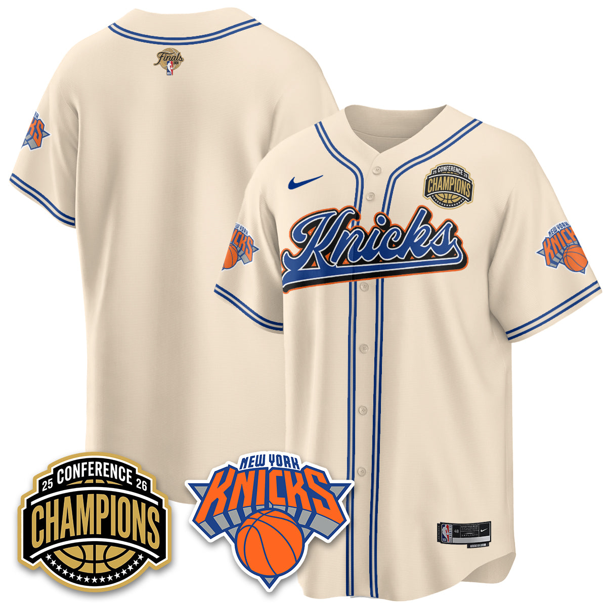 New York Knicks 2026 NBA Finals Vapor City Edition Jersey V2- Stitched