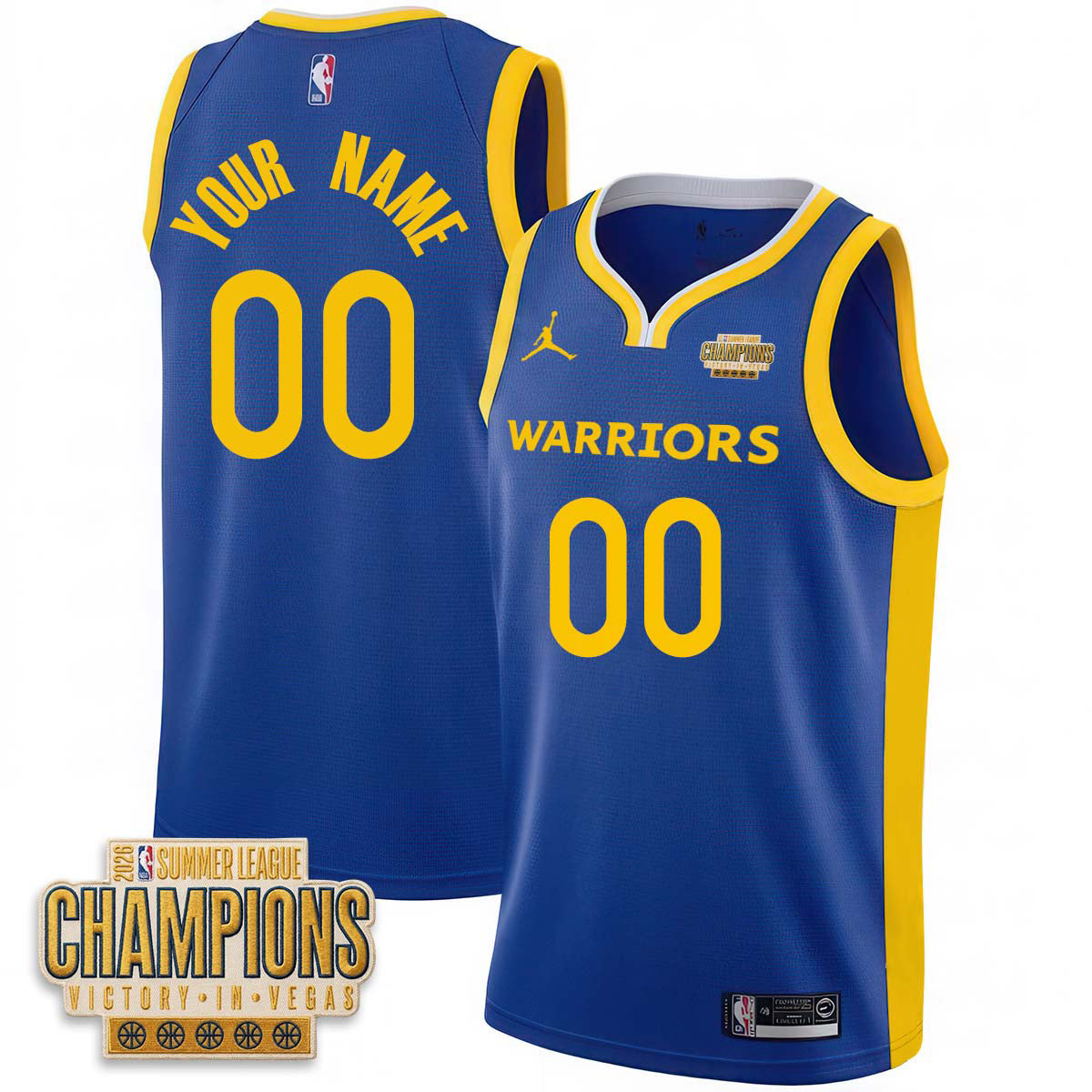 Golden State Warriors 2026 Summer League Vapor Custom Jersey - Stitched
