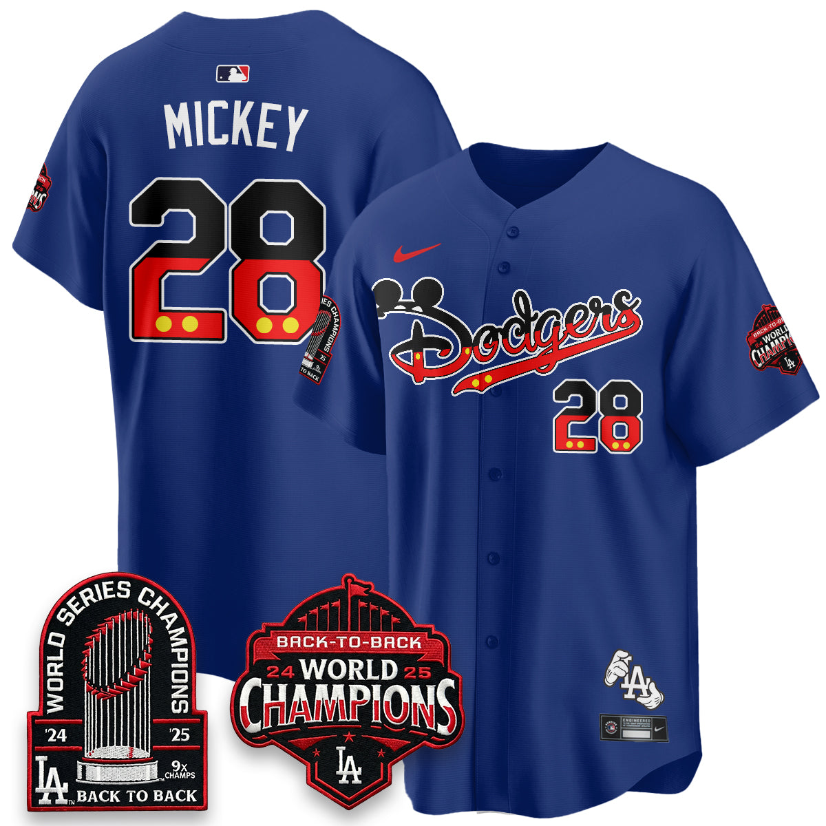 Los Angeles Dodgers x Mouse Vapor Limited Jersey- Stitched