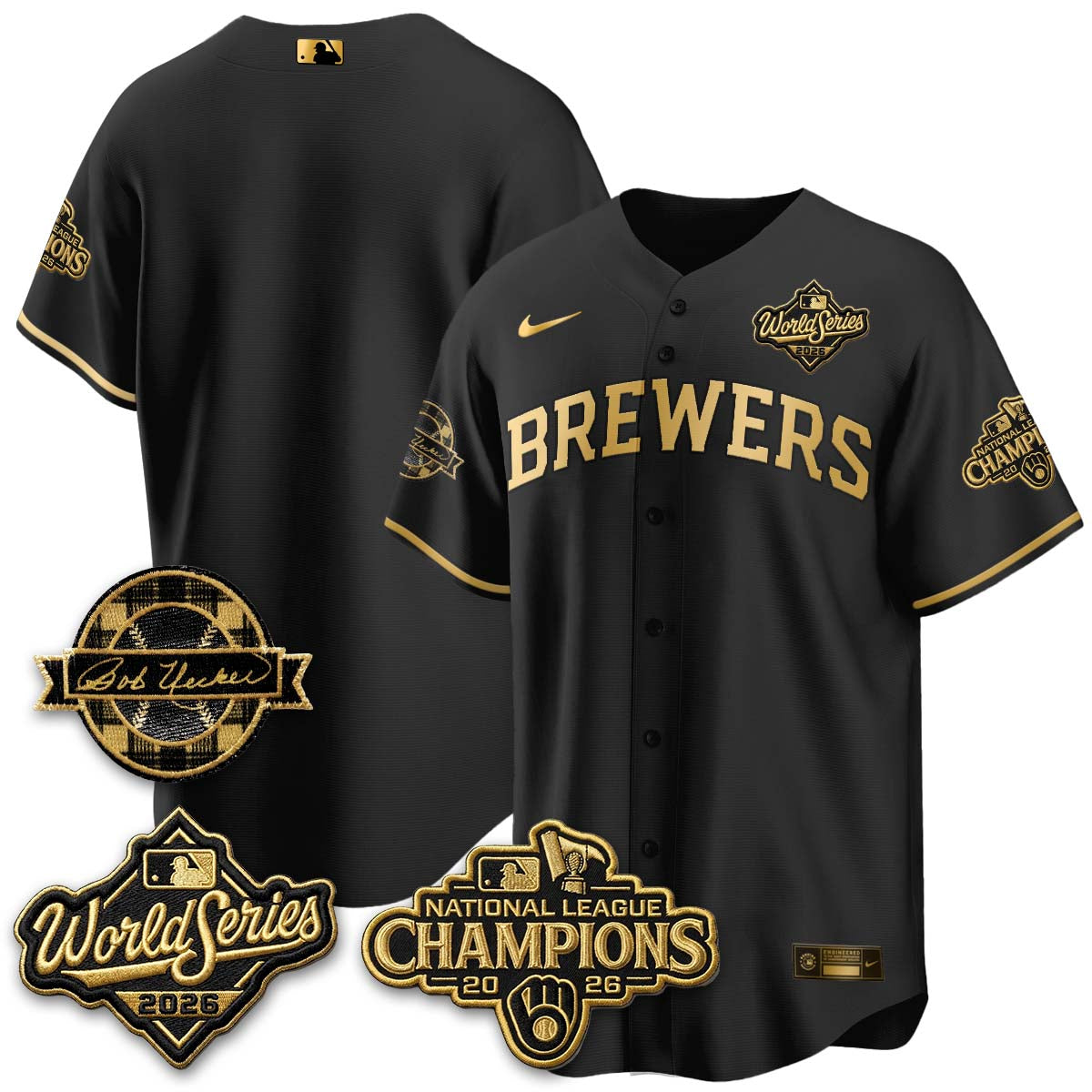MIL 2026 NL Champions - Uecker Patch Vapor Jersey - Stitched -NQD (TT)