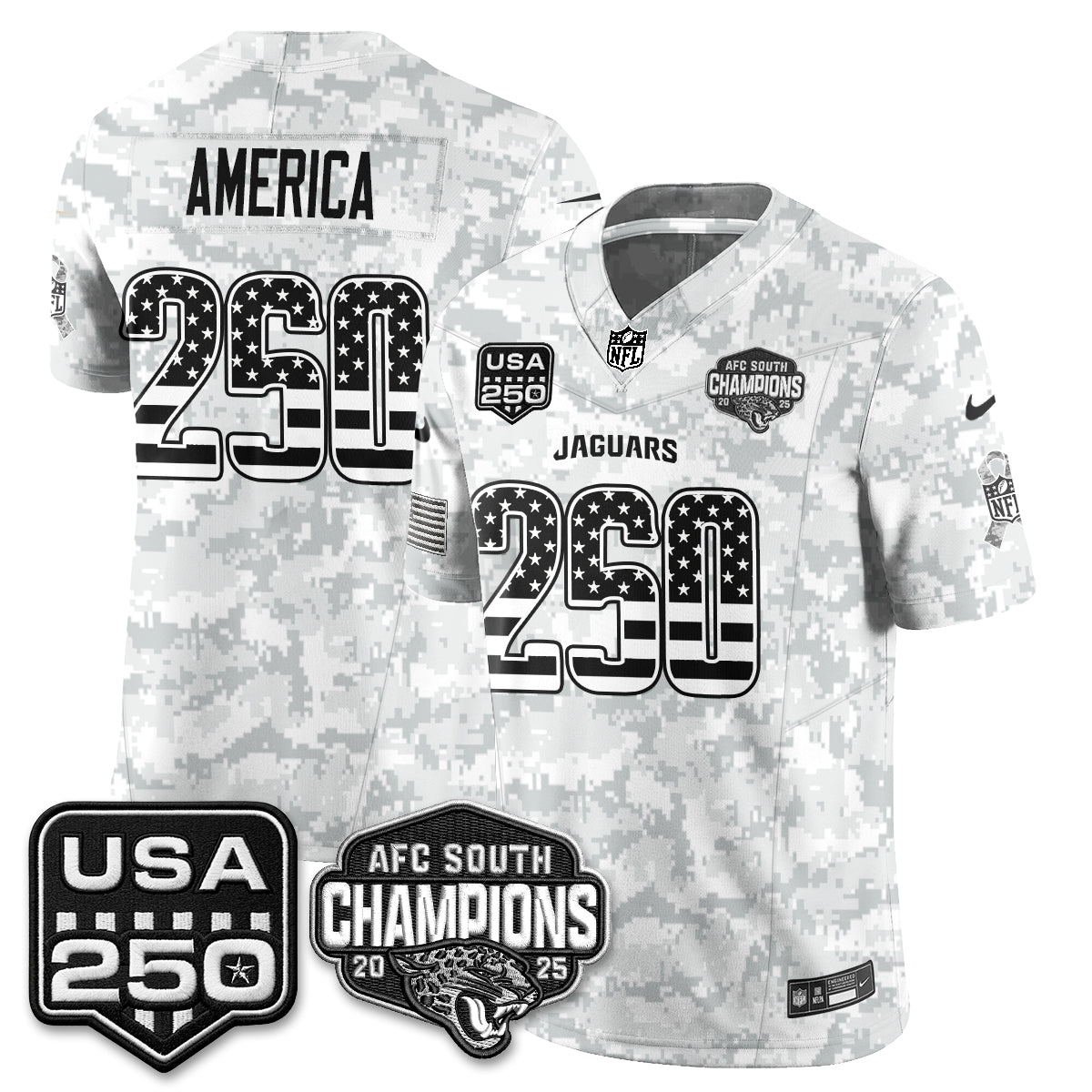 Jacksonville Jaguars 2026 Salute to Service Vapor Jersey - Stitched