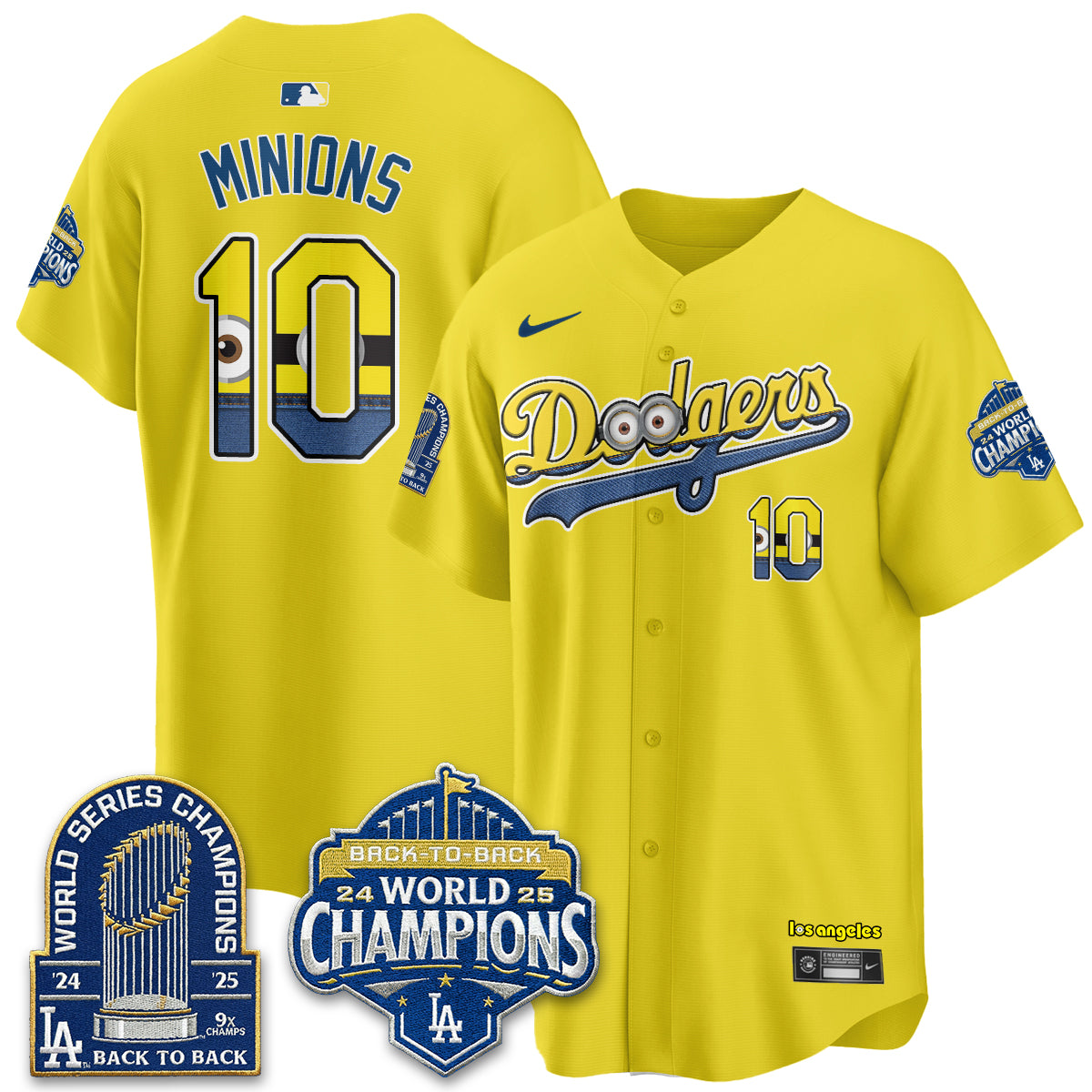 Los Angeles Dodgers x Yellow Capsules Vapor Jersey - Stitched
