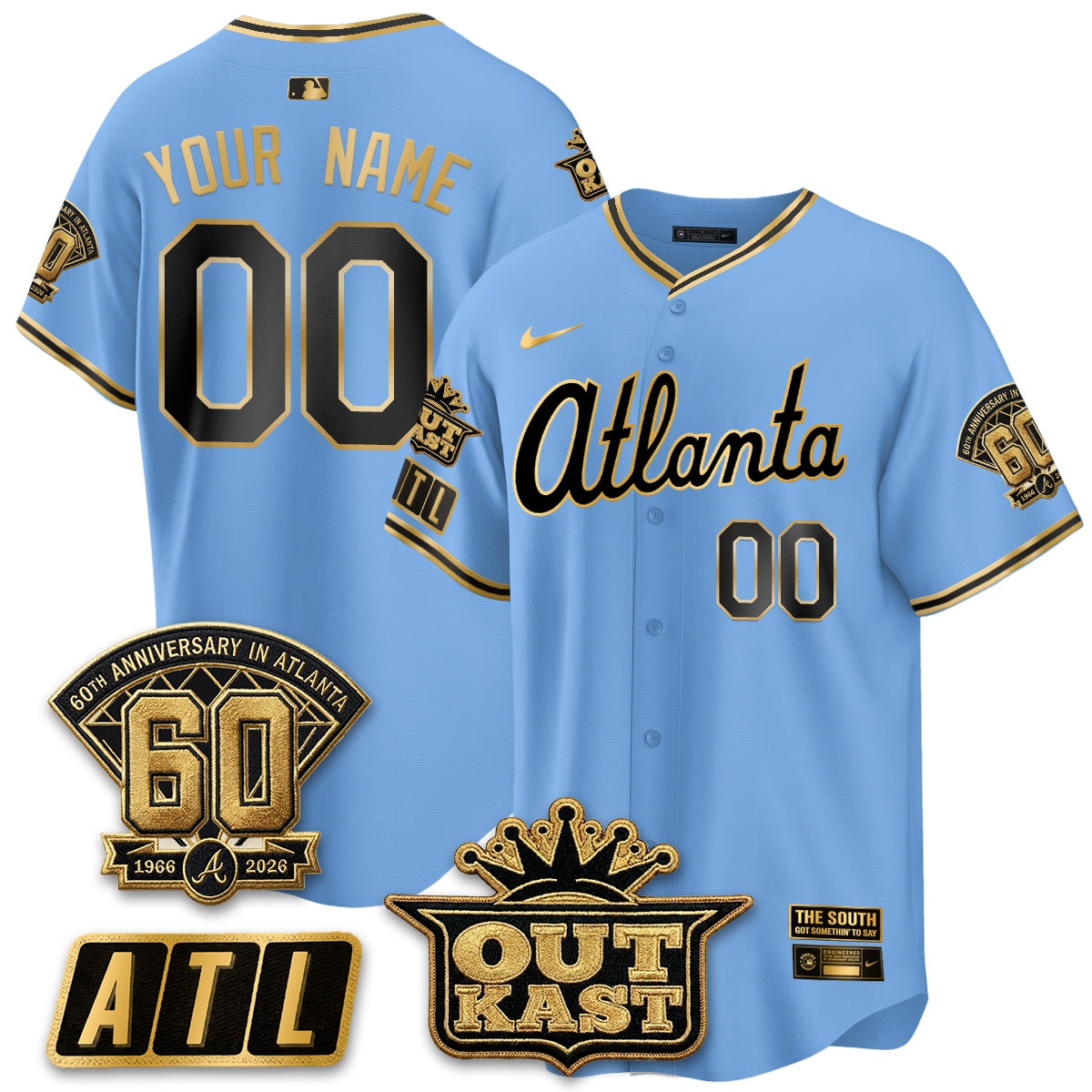 Atlanta Braves 2026 Gothic Edition Vapor Limited Custom Jersey - All Stitched