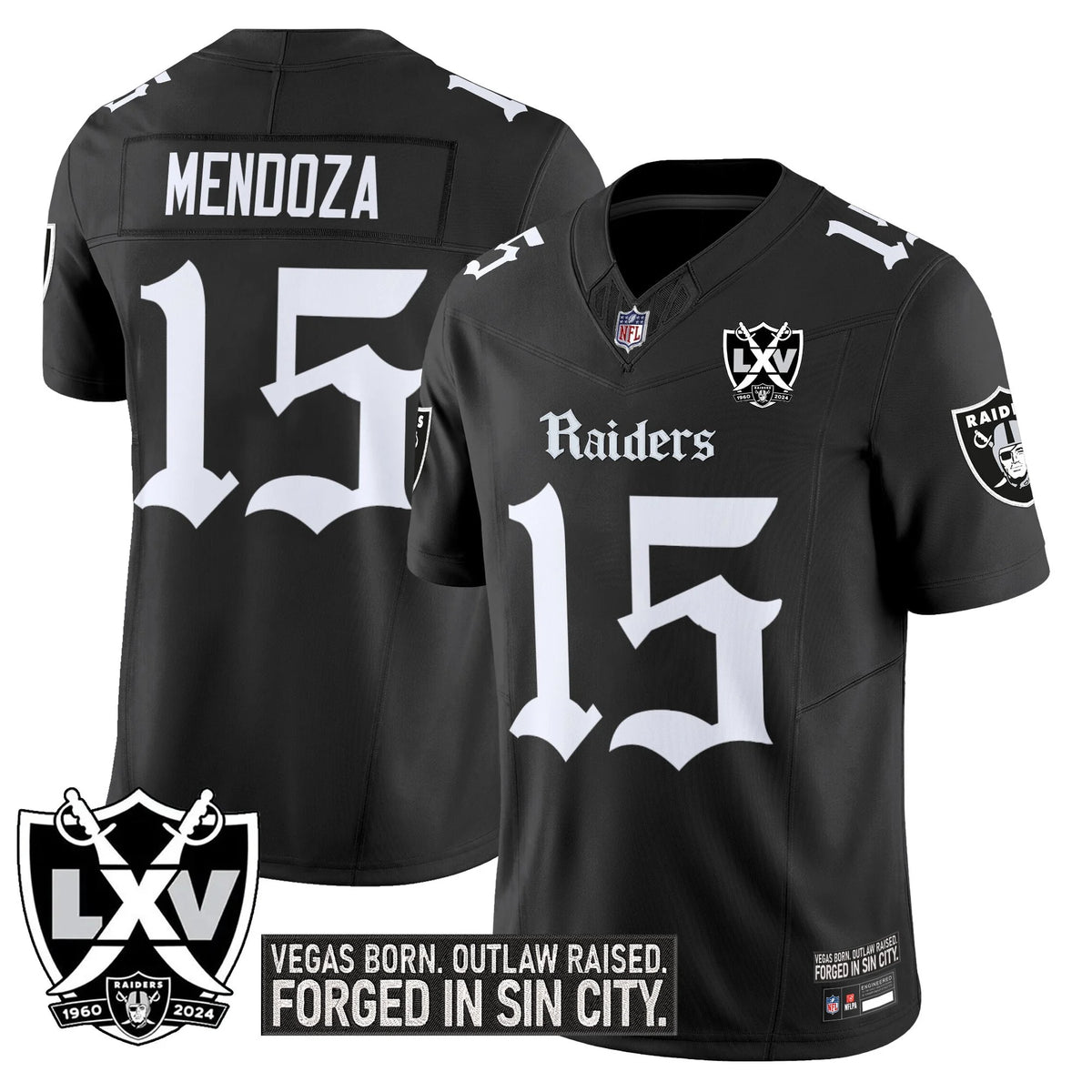 LVR 'Gothic Sin City Shadows Edition' Vapor Limited Jersey - Stitched