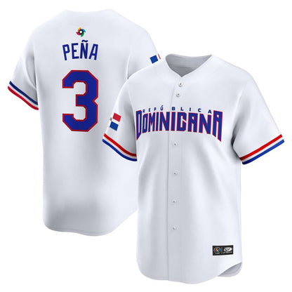 Team Dominican Republic World Baseball Classic Vapor Premier Jersey - 2026 Roster - Stitched