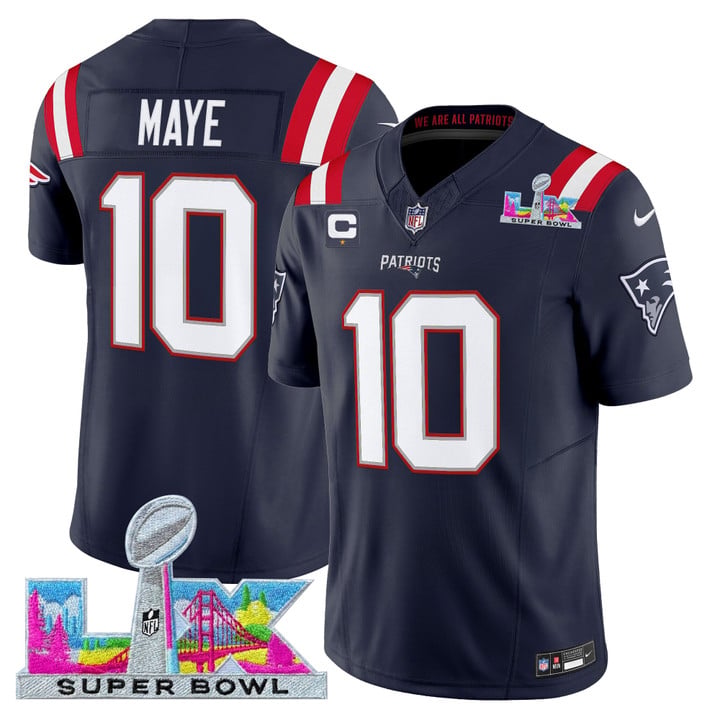 NE 2025 Super Bowl LX Vapor Limited Jersey N8 - Stitched