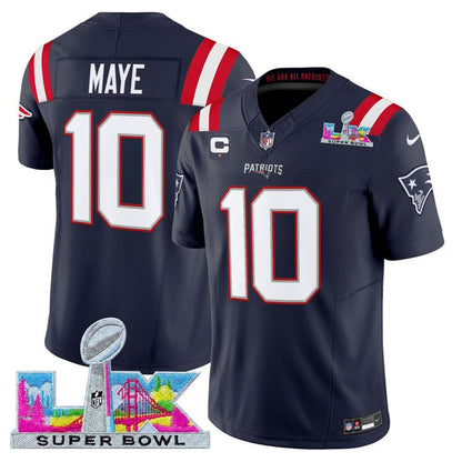 NE 2025 Super Bowl LX Vapor Limited Jersey N8 - Stitched