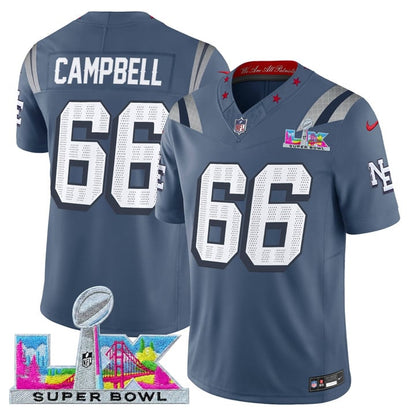 NE 2025 Super Bowl LX Vapor Limited Jersey N8 - Stitched