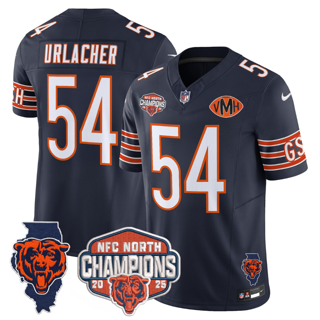 CHI 2025 NFC North Champions Patch Jersey V2 - Stitched