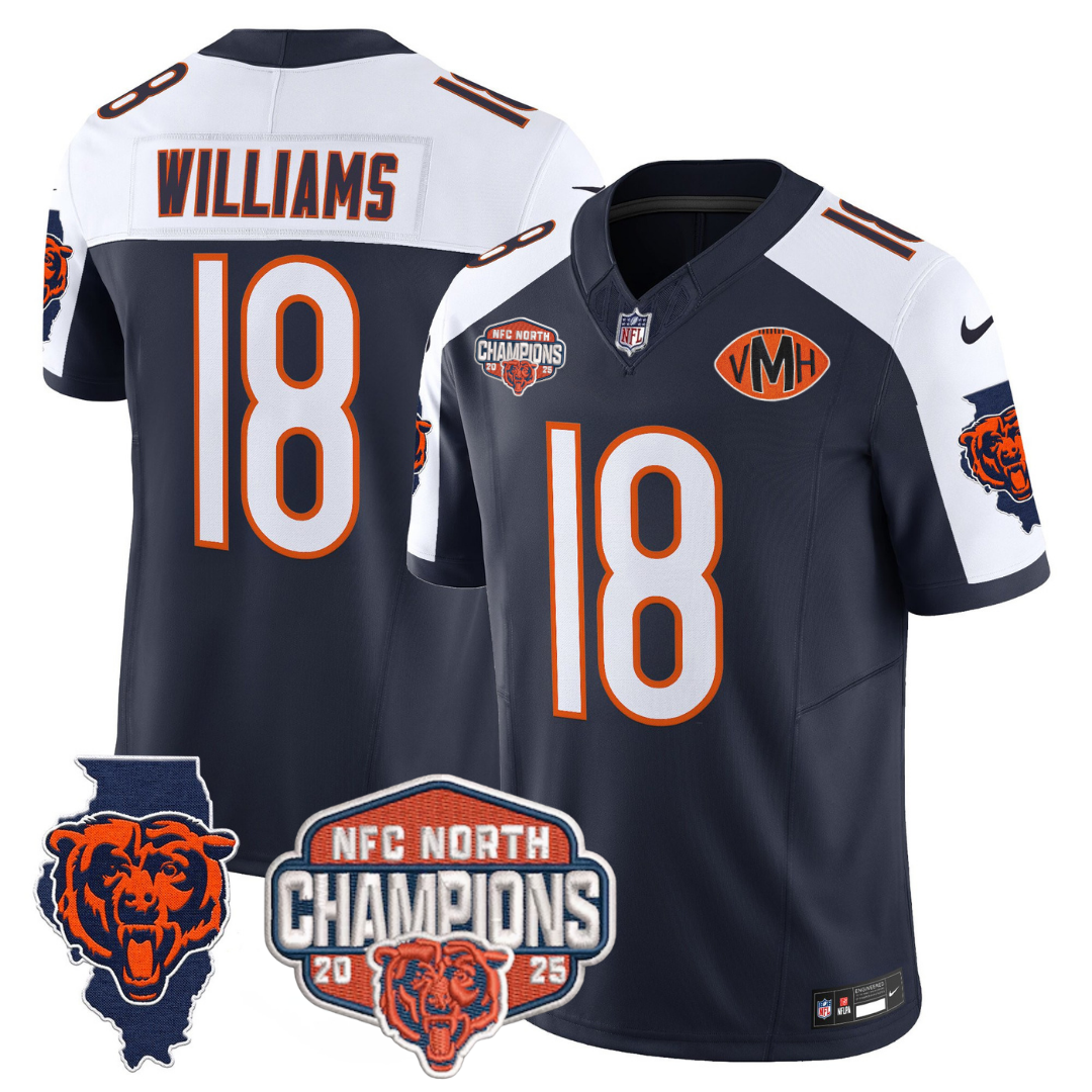 CHI 2025 NFC North Champions Patch Jersey V2 - Stitched