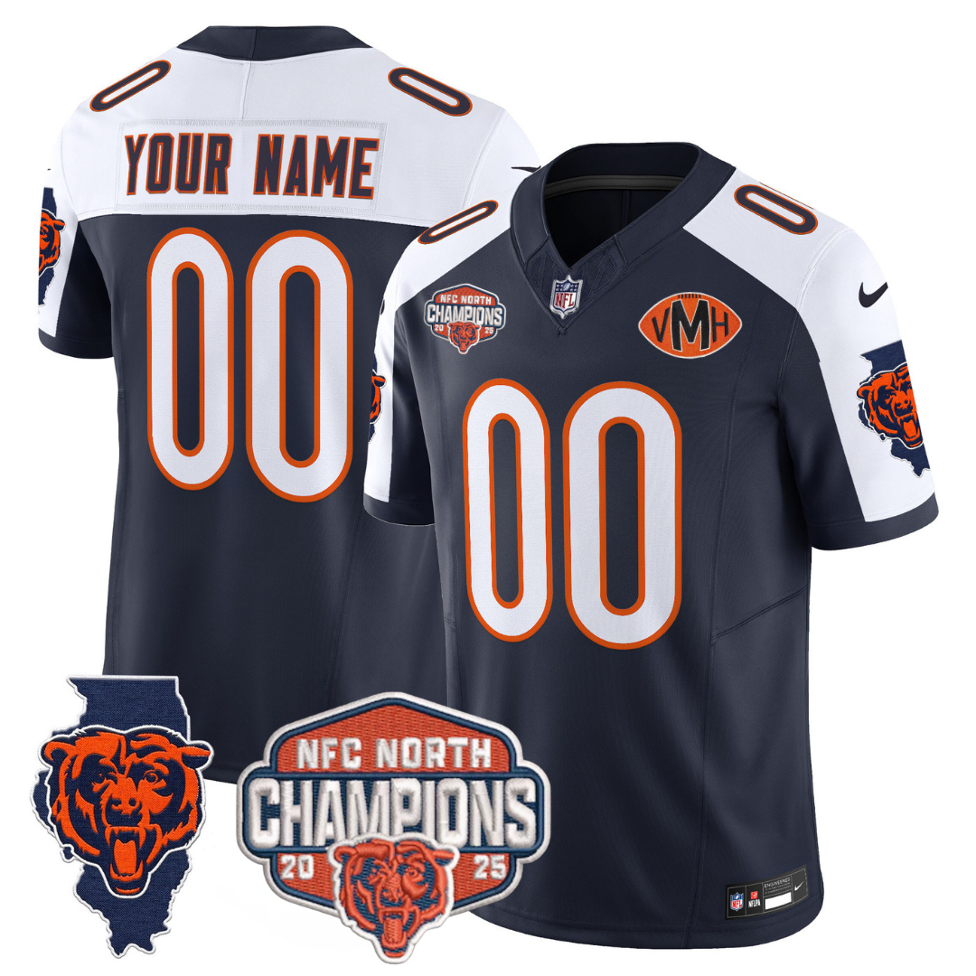 CHI 2025 NFC North Champions Patch Jersey V2 - Stitched