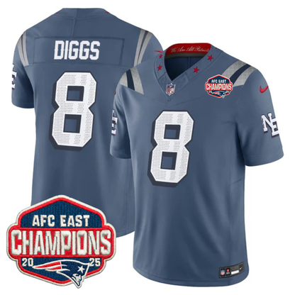 NE AFC East Champions Patch Vapor Limited Jersey - Stitched n9