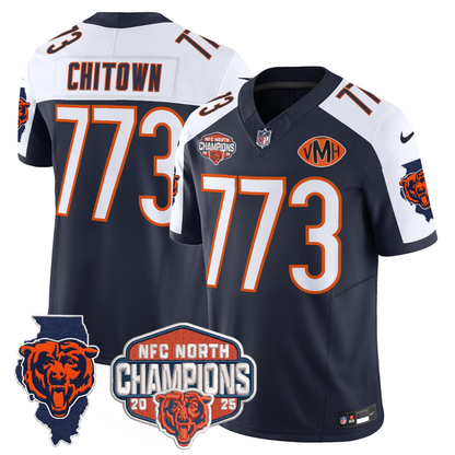 CHI 2025 NFC North Champions Patch Jersey V2 - Stitched