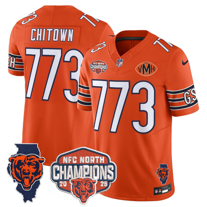CHI 2025 NFC North Champions Patch Jersey V2 - Stitched