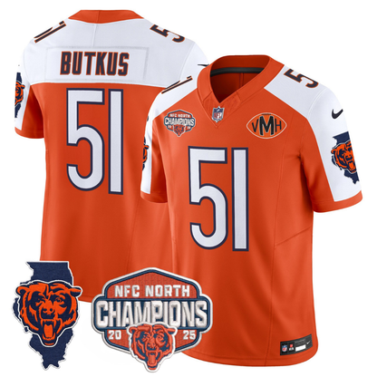 CHI 2025 NFC North Champions Patch Jersey V2 - Stitched