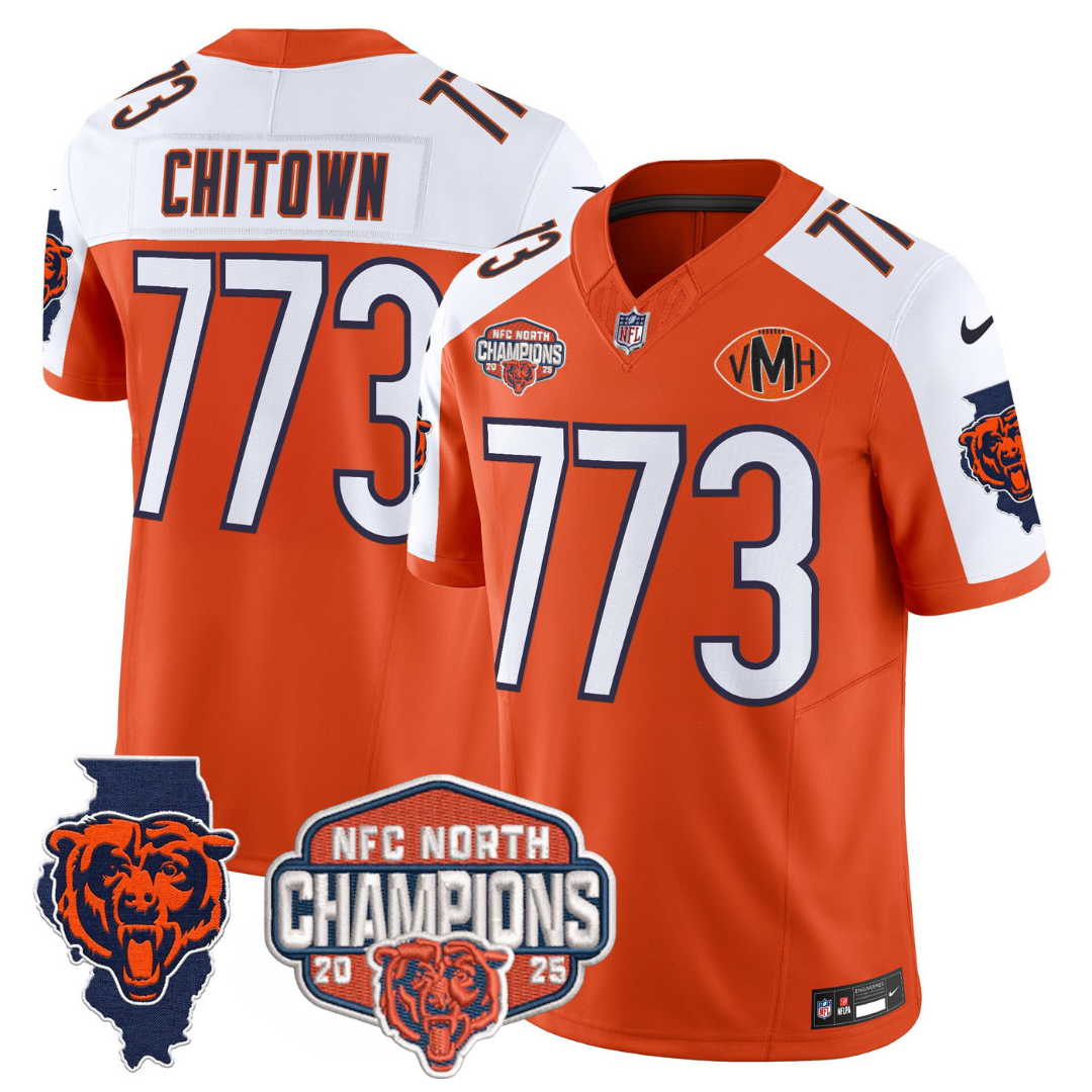 CHI 2025 NFC North Champions Patch Jersey V2 - Stitched