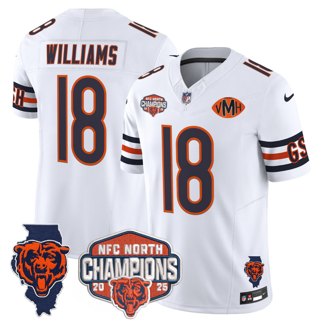 CHI 2025 NFC North Champions Patch Jersey V2 - Stitched