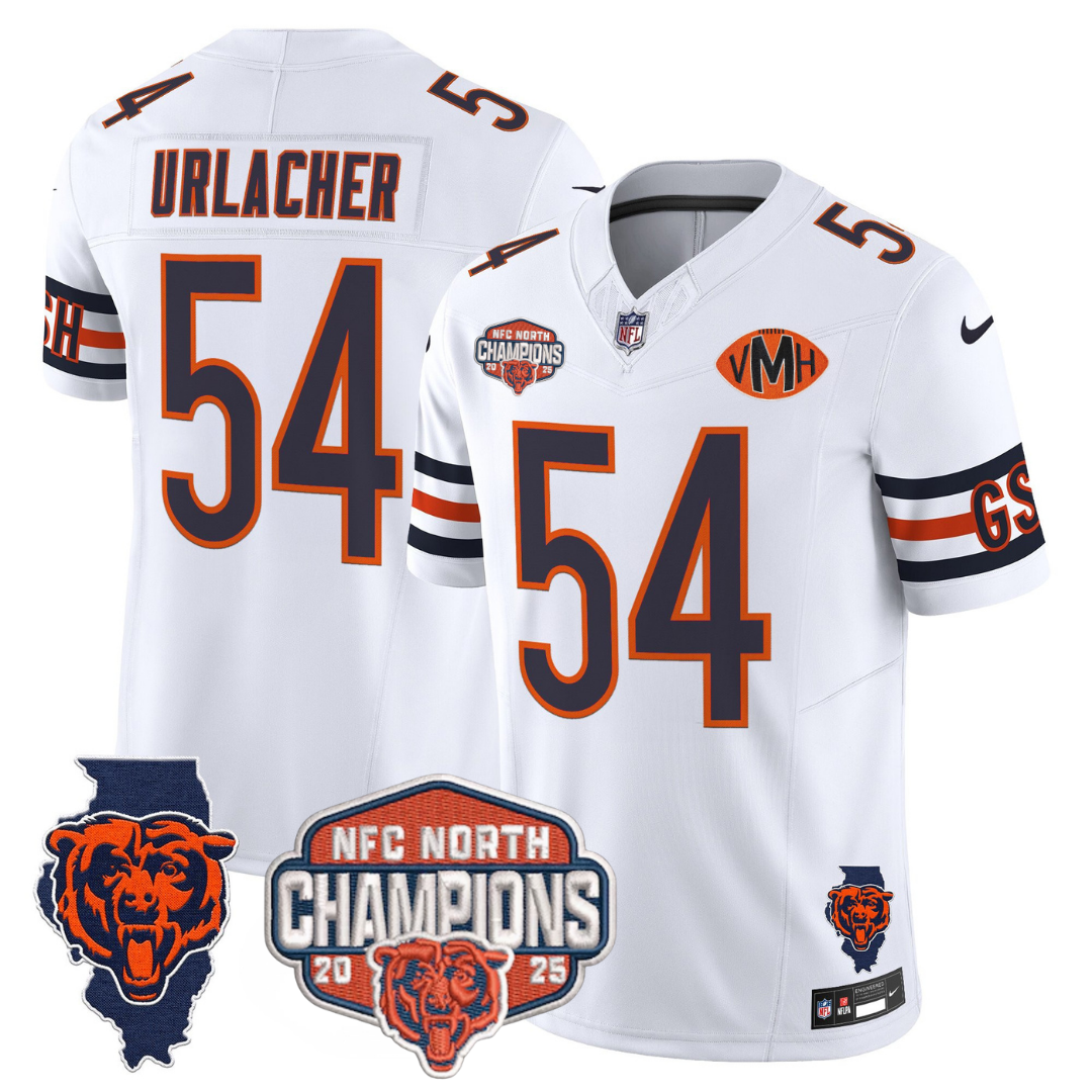 CHI 2025 NFC North Champions Patch Jersey V2 - Stitched