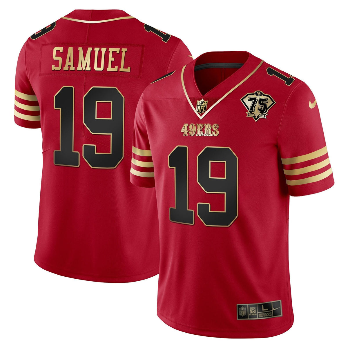 Men's 49ers Vapor Gold Jersey Collection - All Stitched