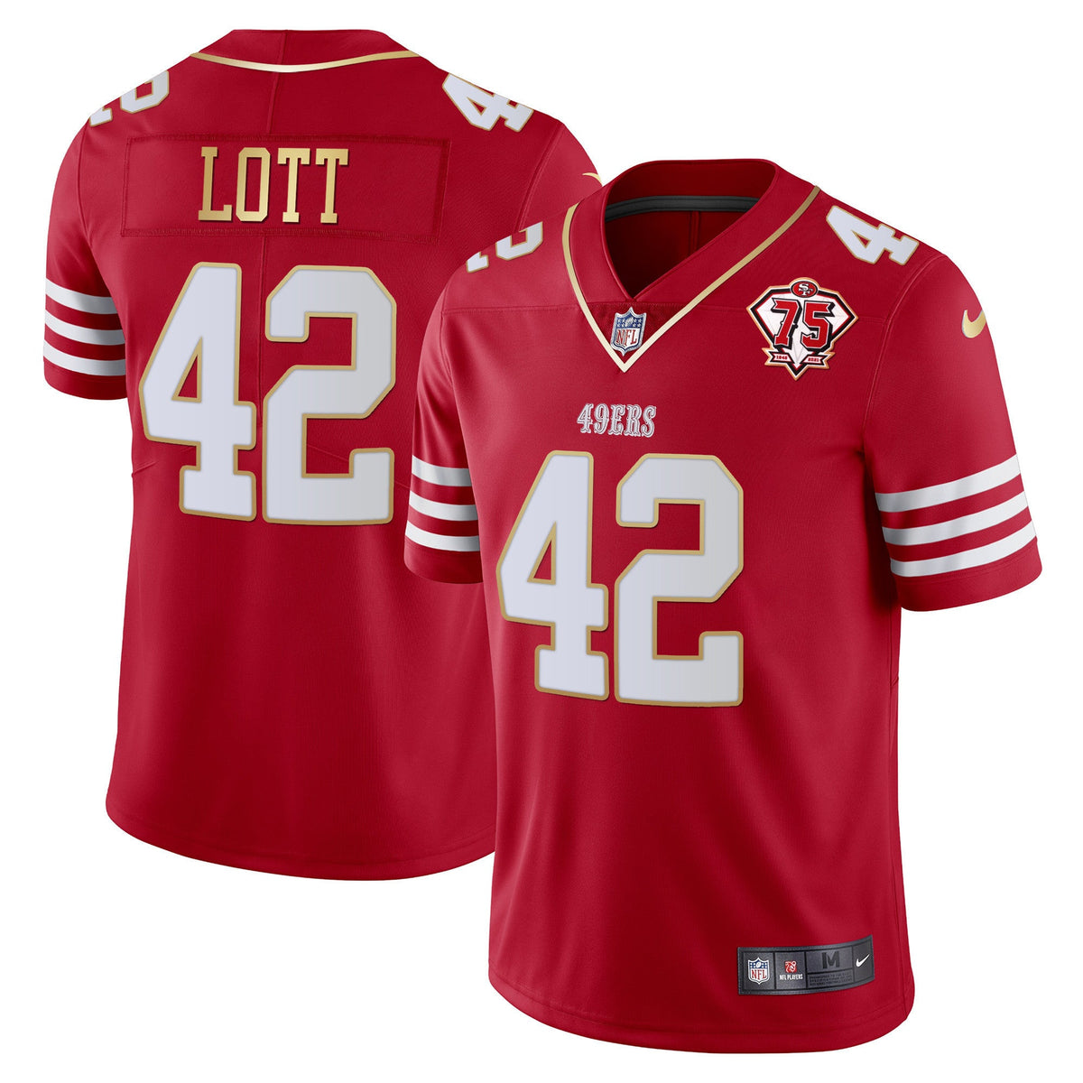 Men's 49ers Vapor Gold Jersey Collection - All Stitched