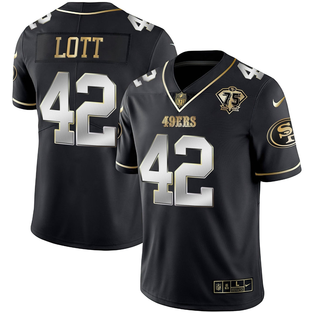 Men's 49ers Vapor Gold Jersey Collection - All Stitched