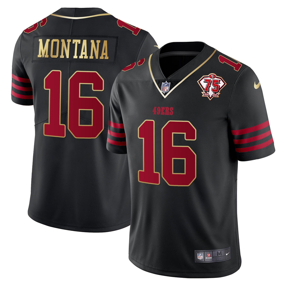 Men's 49ers Vapor Gold Jersey Collection - All Stitched